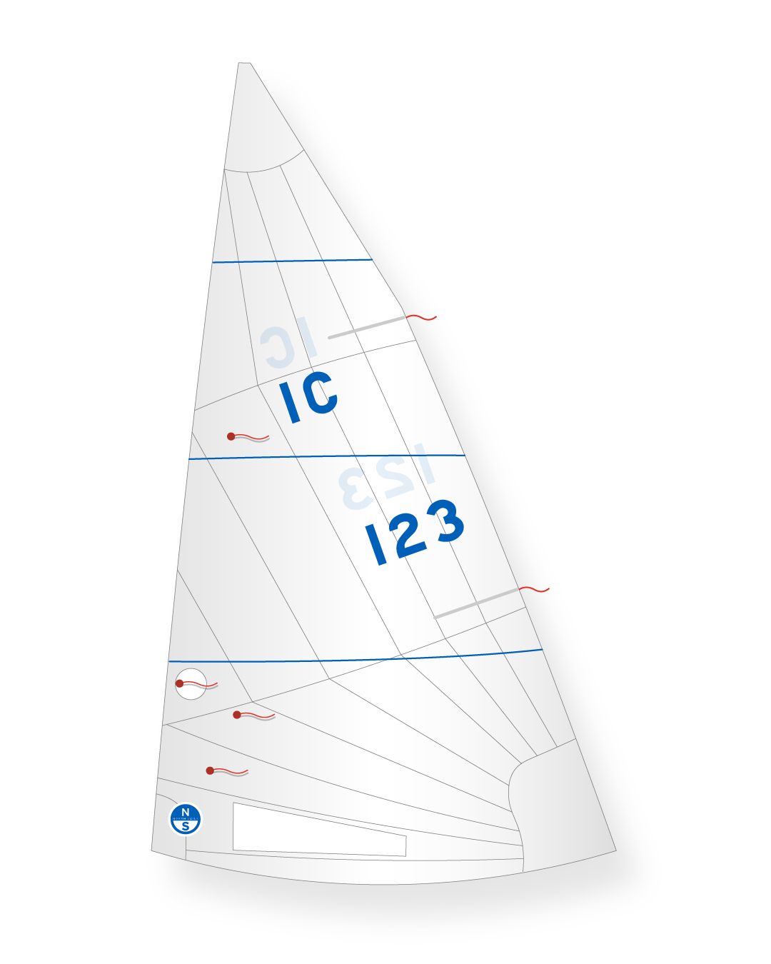 1 | White | North Sails Interclub RadIC 12+ Mainsail