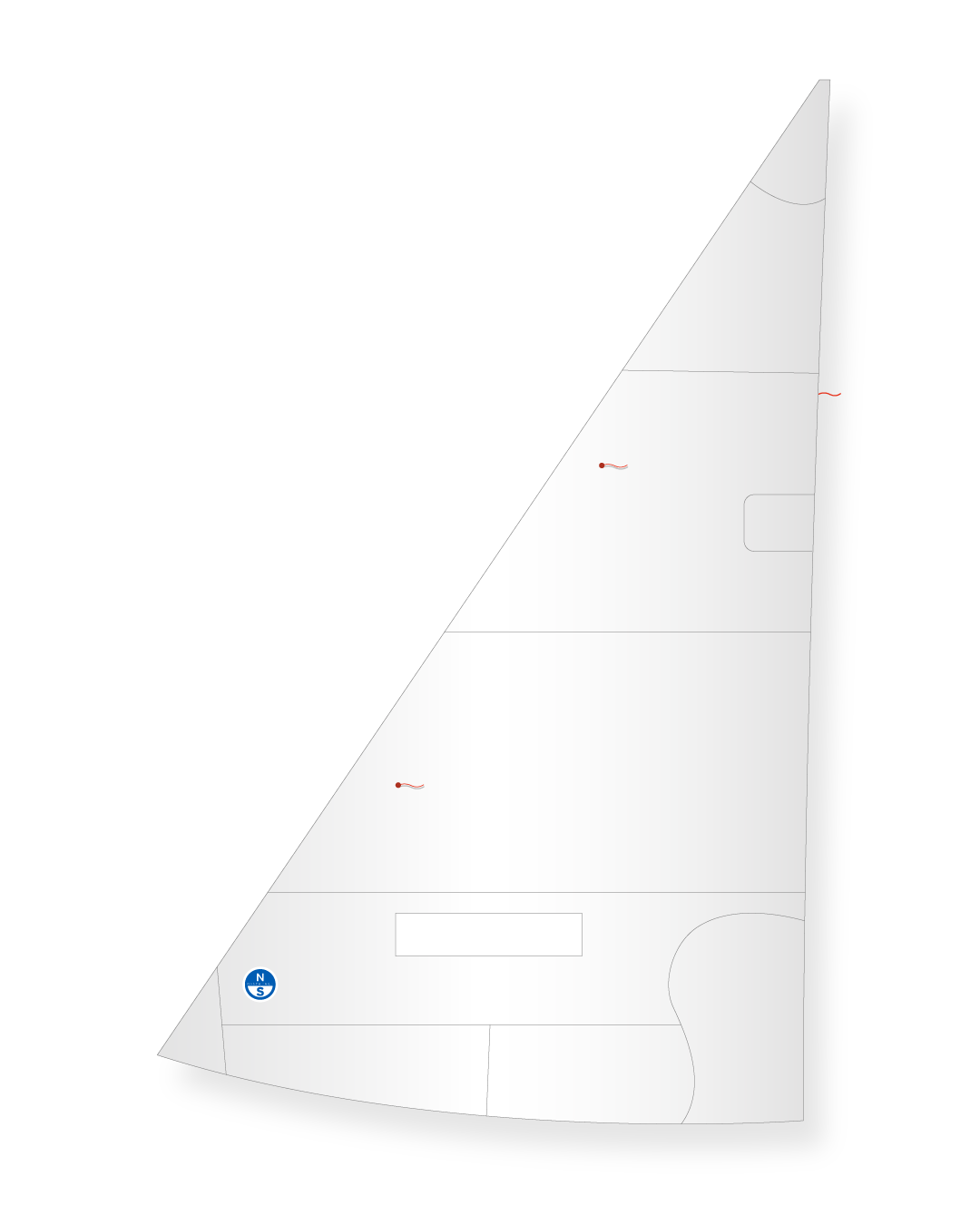1 | White | North Sails International FJ Jib