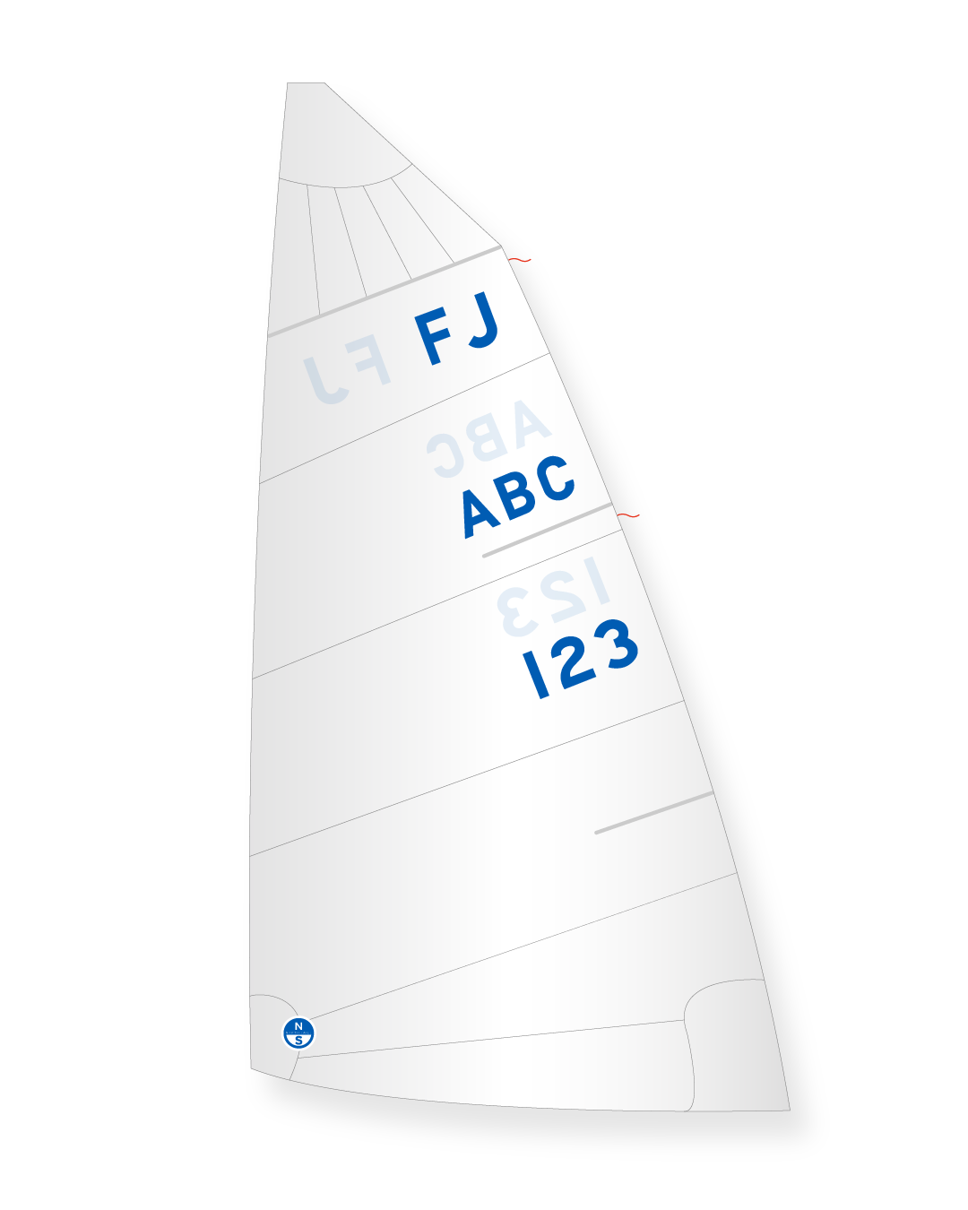 1 | White | North Sails International FJ Mainsail