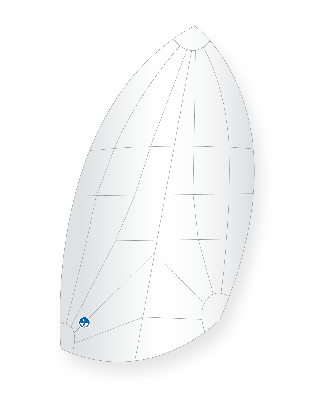 1 | White | North Sails International 14 Spinnaker