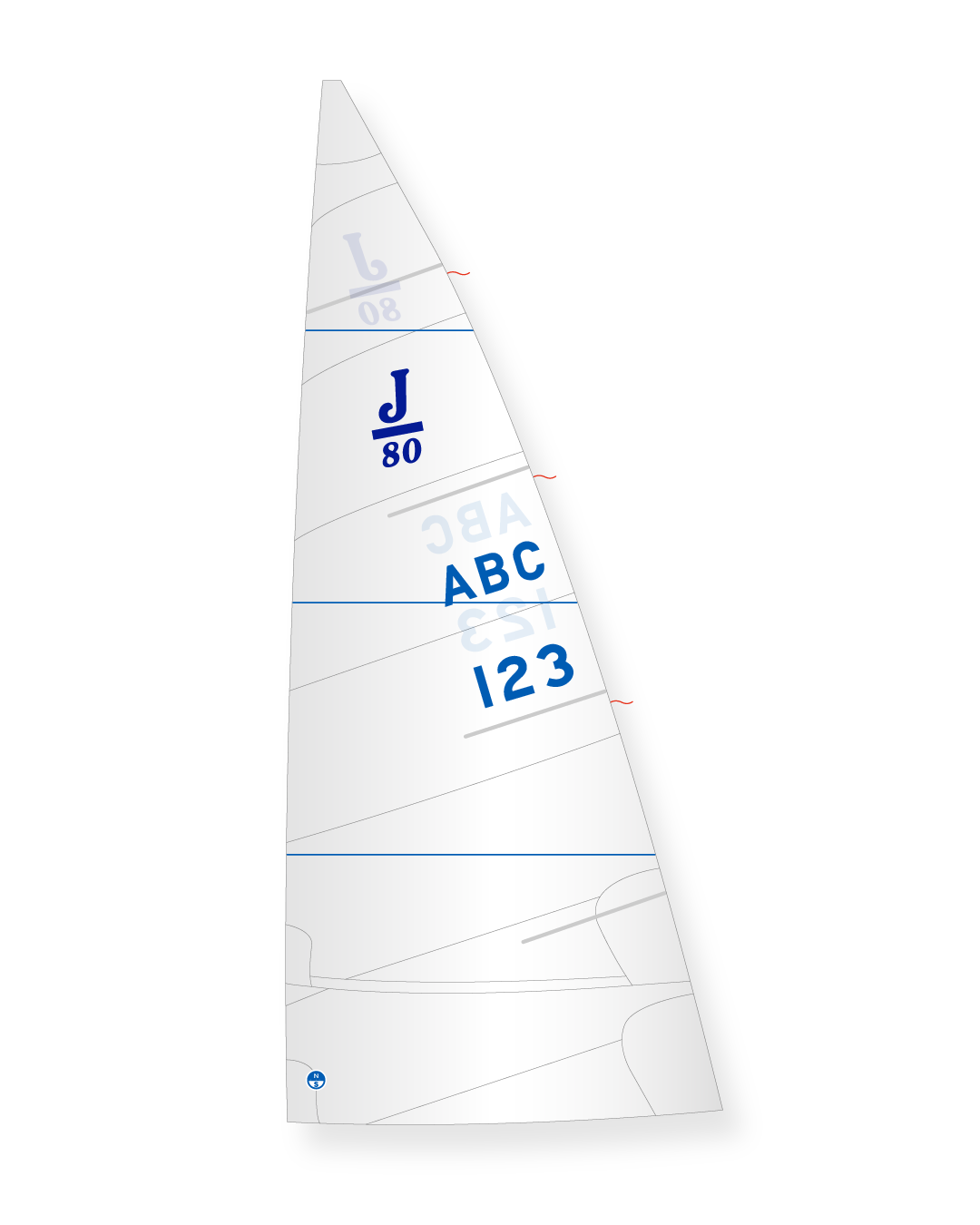 1 | White | North Sails J/80 Blue Ribbon Mainsail