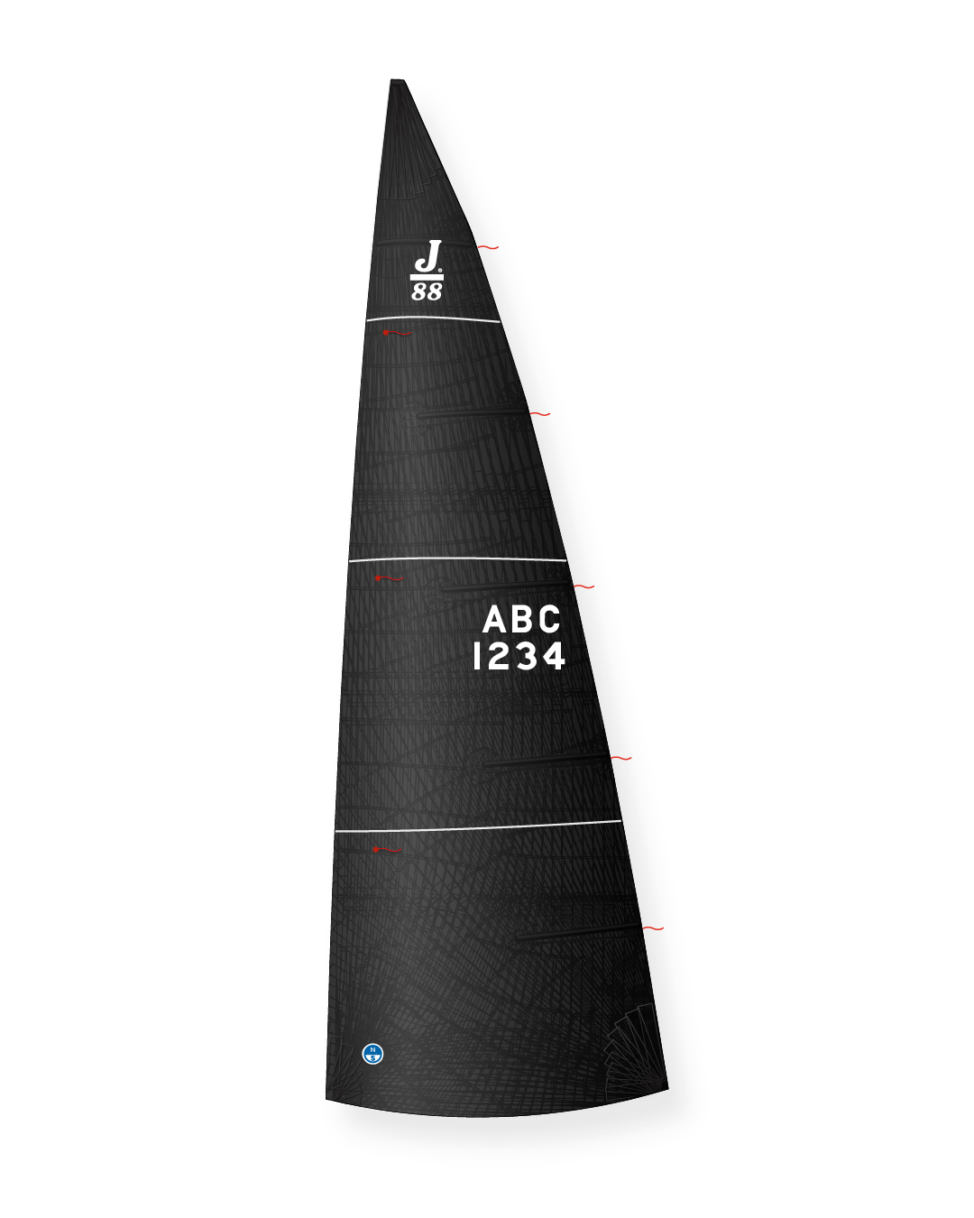 1 | Black | North Sails J/88 Mainsail