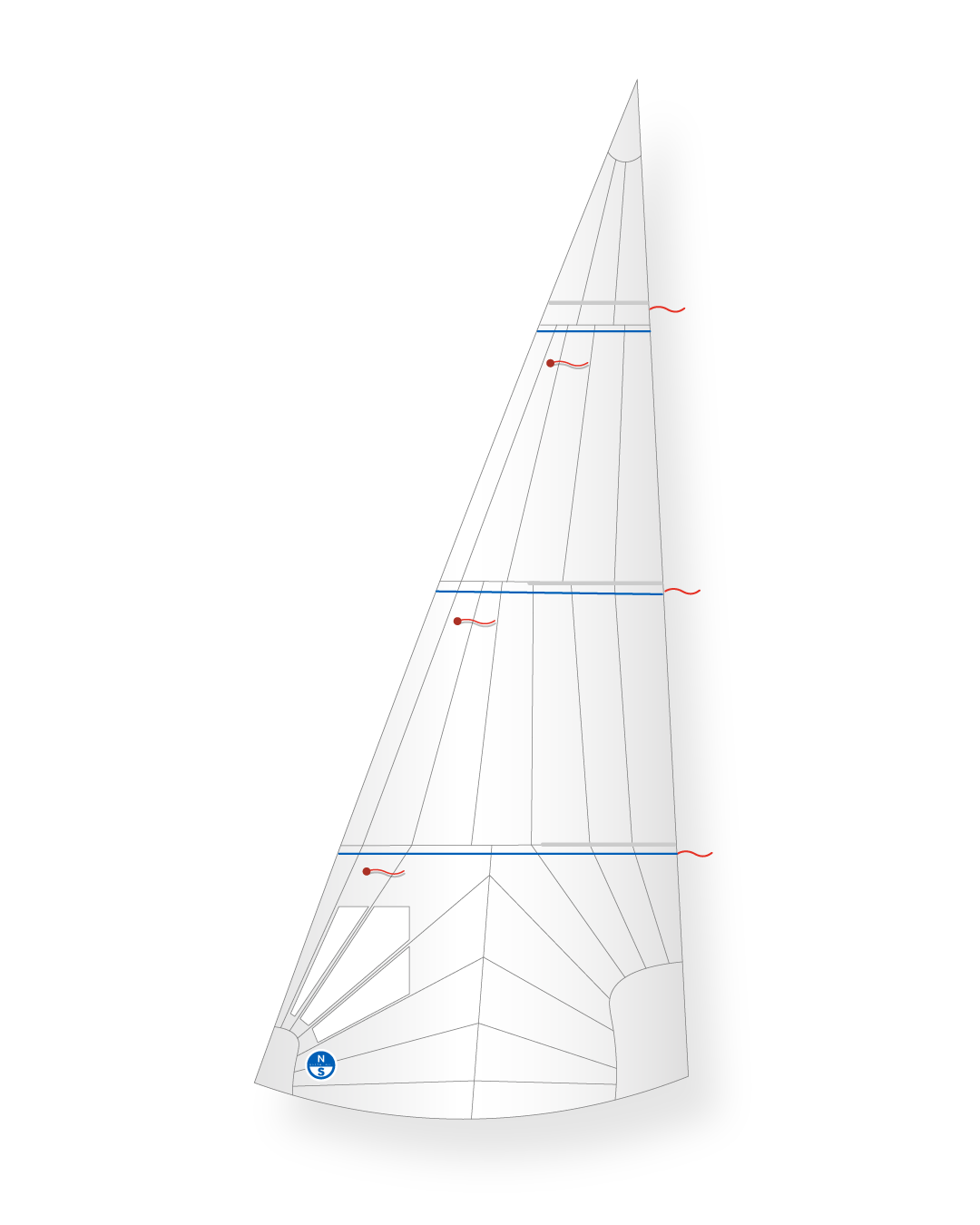 1 | White | North Sails Knarr H-21 Jib