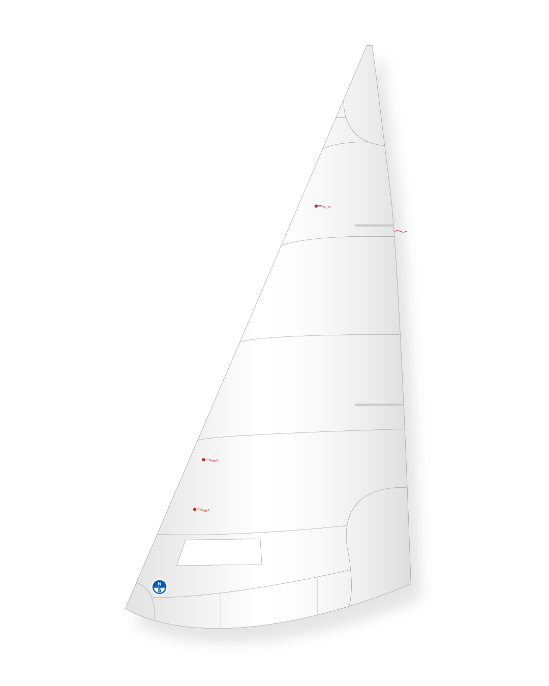 1 | White | North Sails Mariner 19 Jib