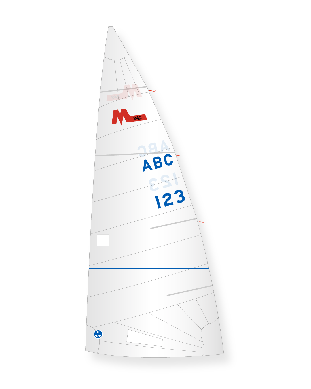 1 | White | North Sails Martin 242 Mainsail