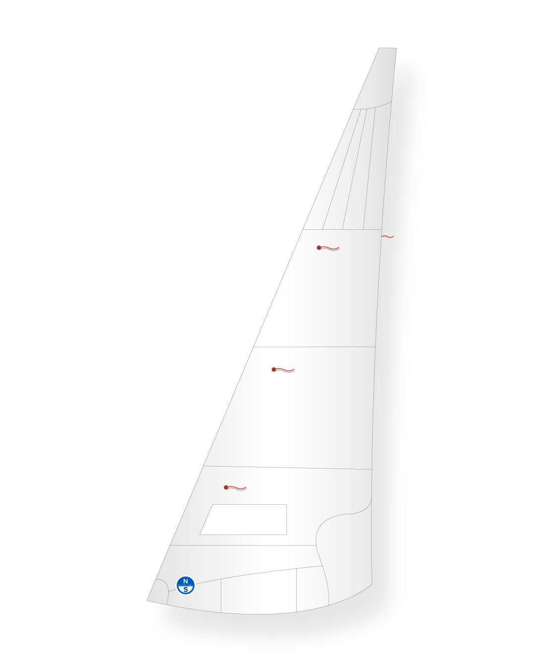 1 | White | North Sails Merlin Rocket MJR-3 Jib