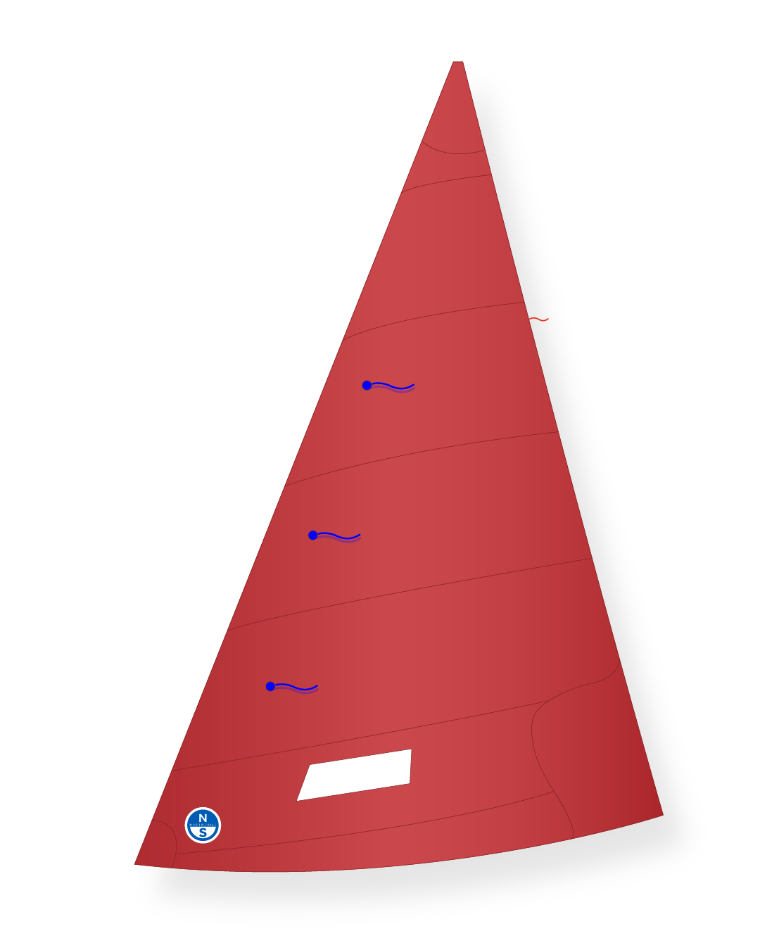 1 | Red | North Sails Mirror M4-J Jib