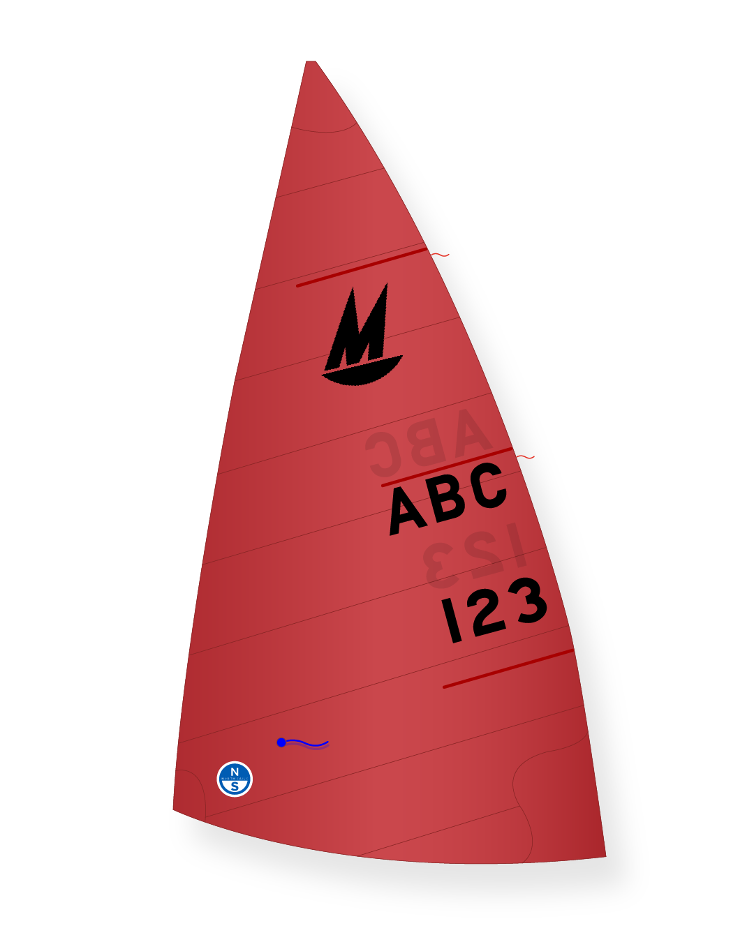 1 | Red | North Sails Mirror T-5 Mainsail