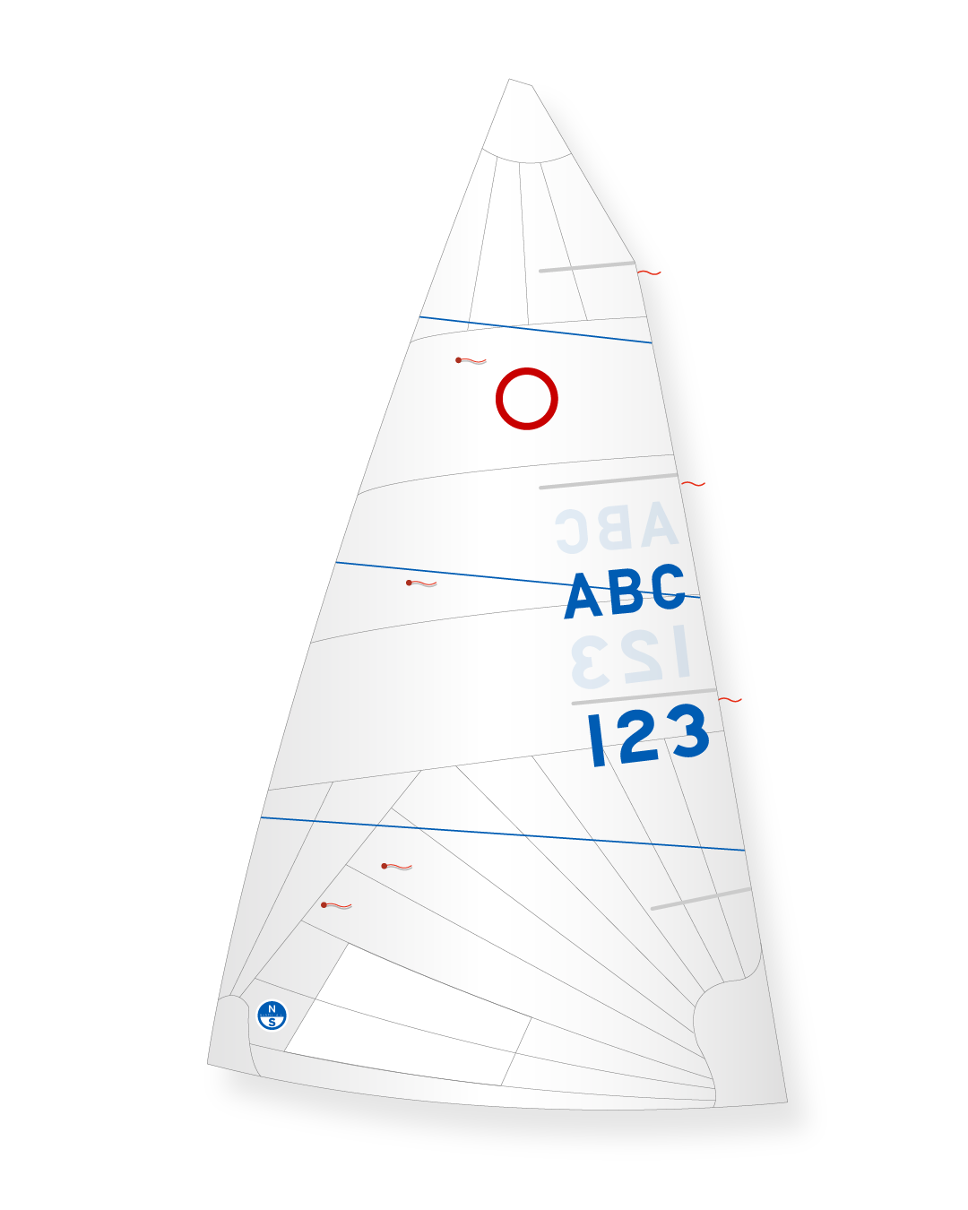 1 | White | North Sails O-Jolle Mainsail