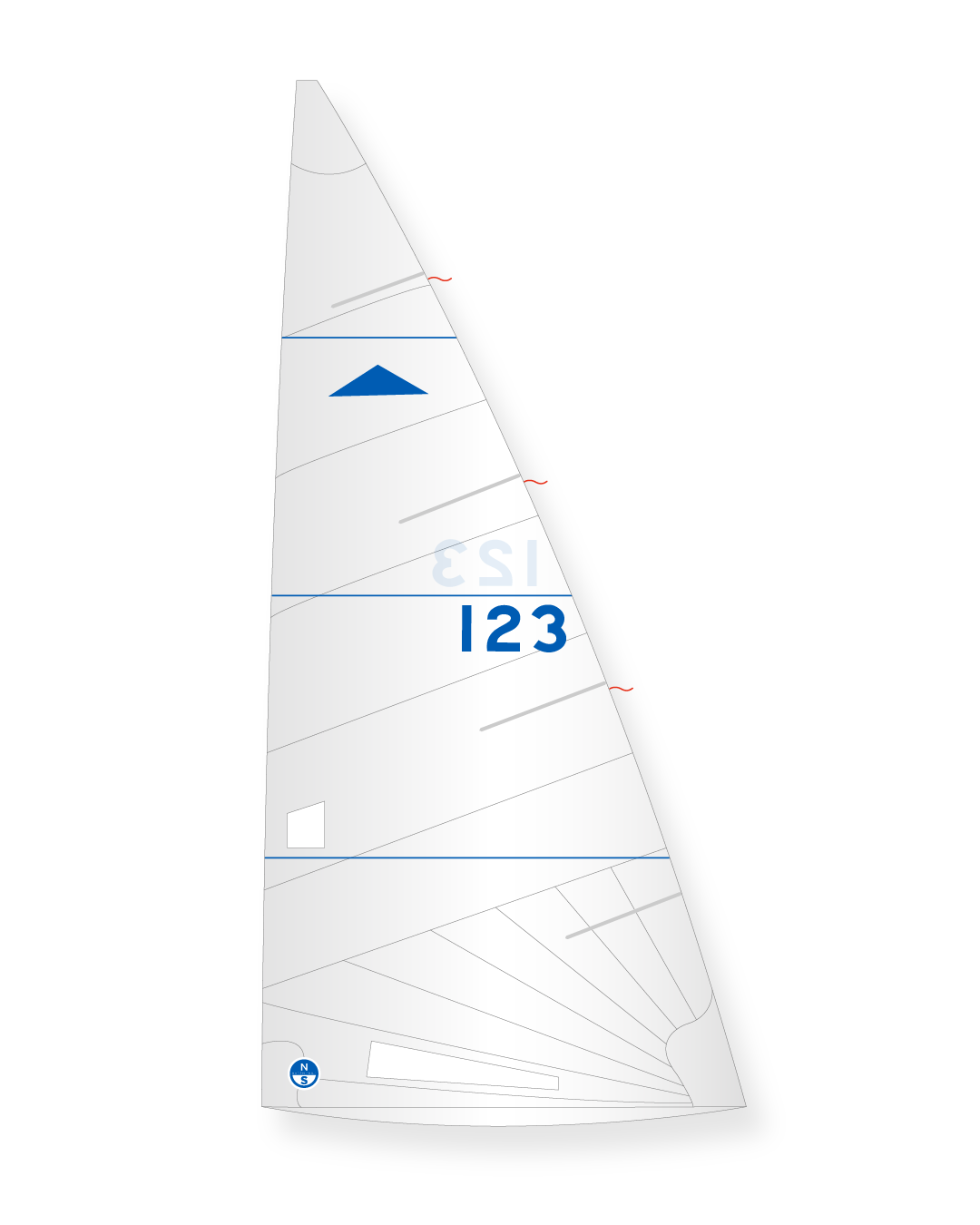 1 | White | North Sails Pampus Mainsail