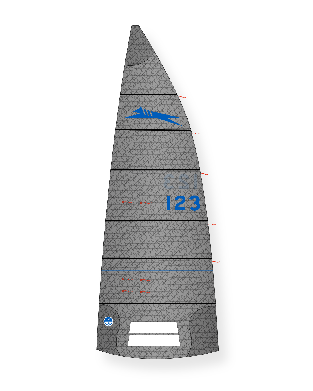 1 | Black | North Sails Paper Tiger S-5 Mainsail