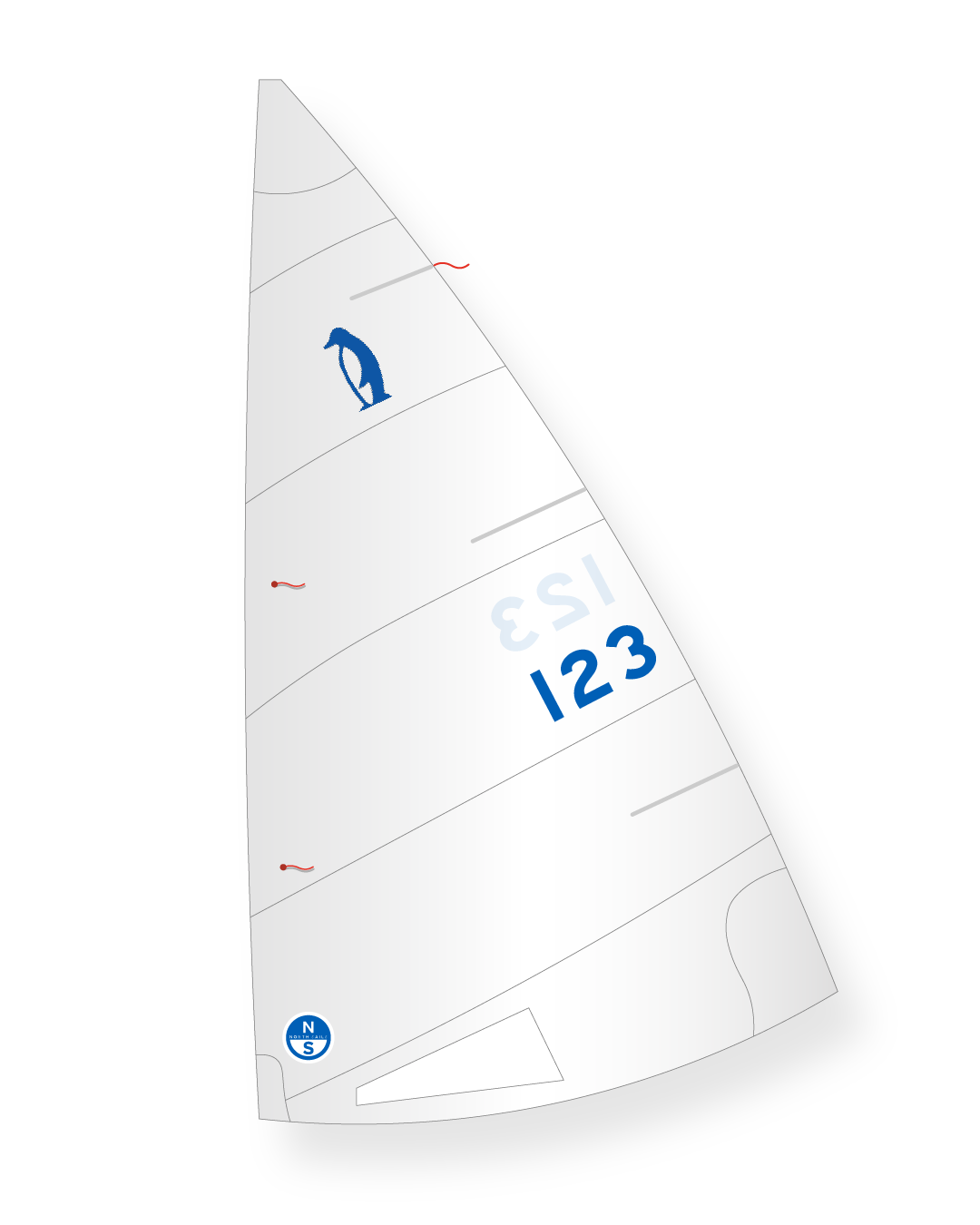 1 | White | North Sails Penguin JT Lite Mainsail