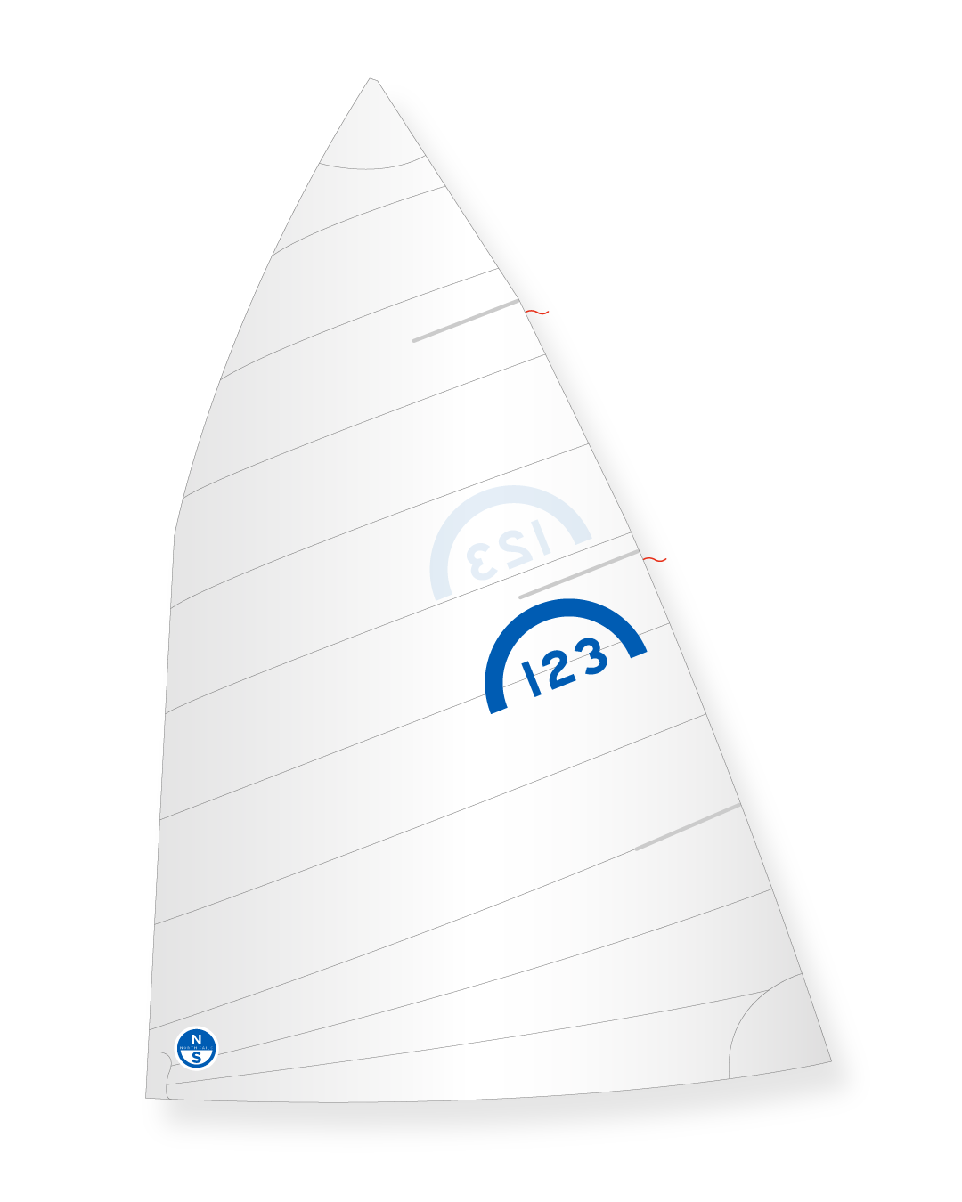 1 | White | North Sails Regenboog Mainsail