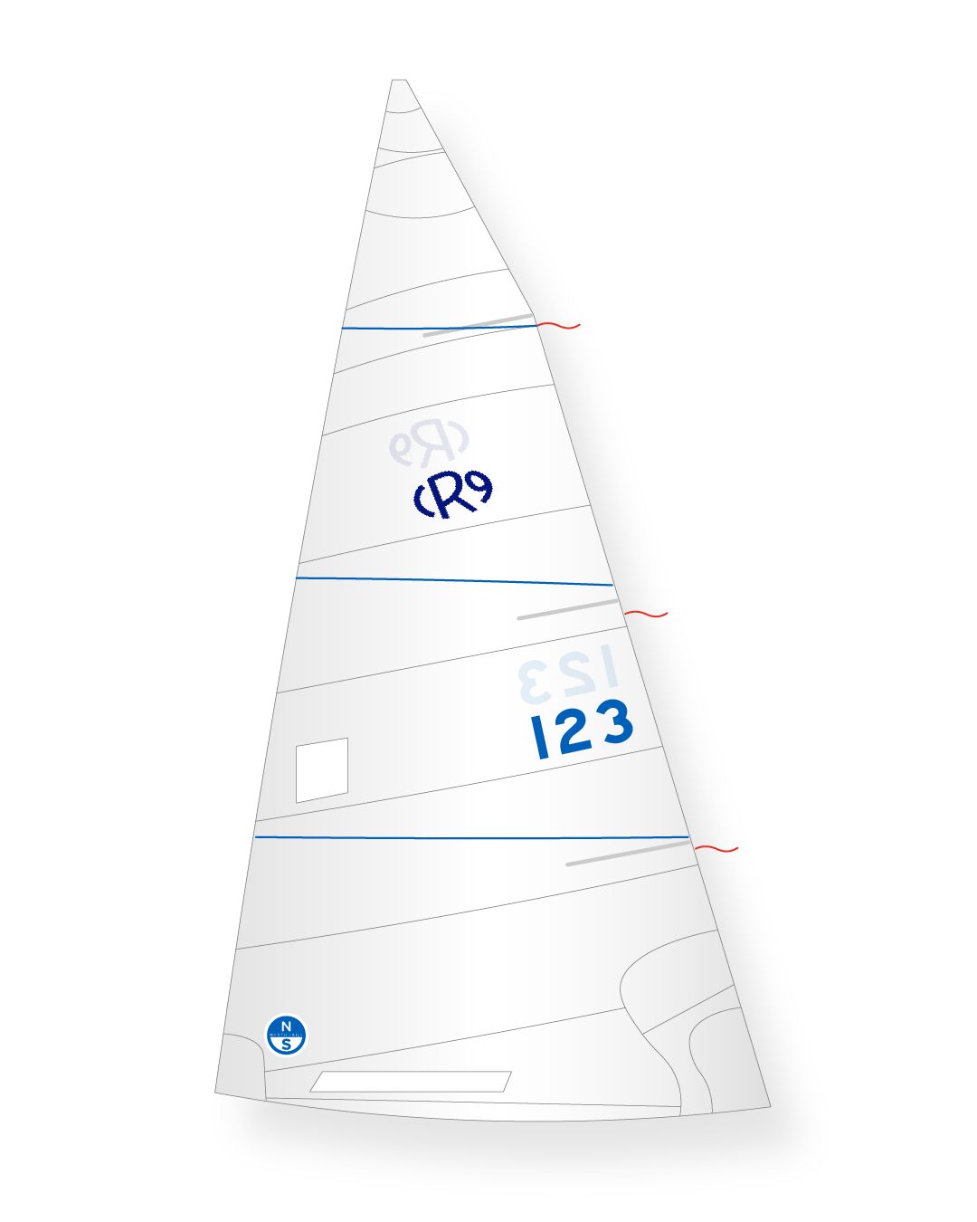 1 | White | North Sails Rhodes 19 Mainsail