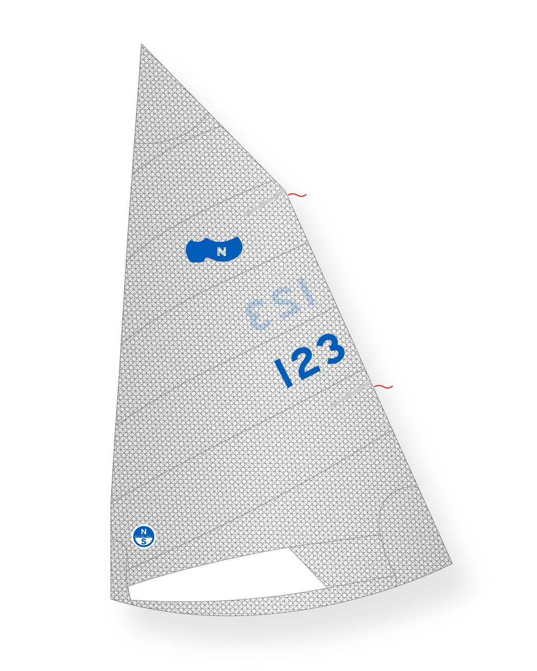 1 | Gray | North Sails Sabot Mainsail
