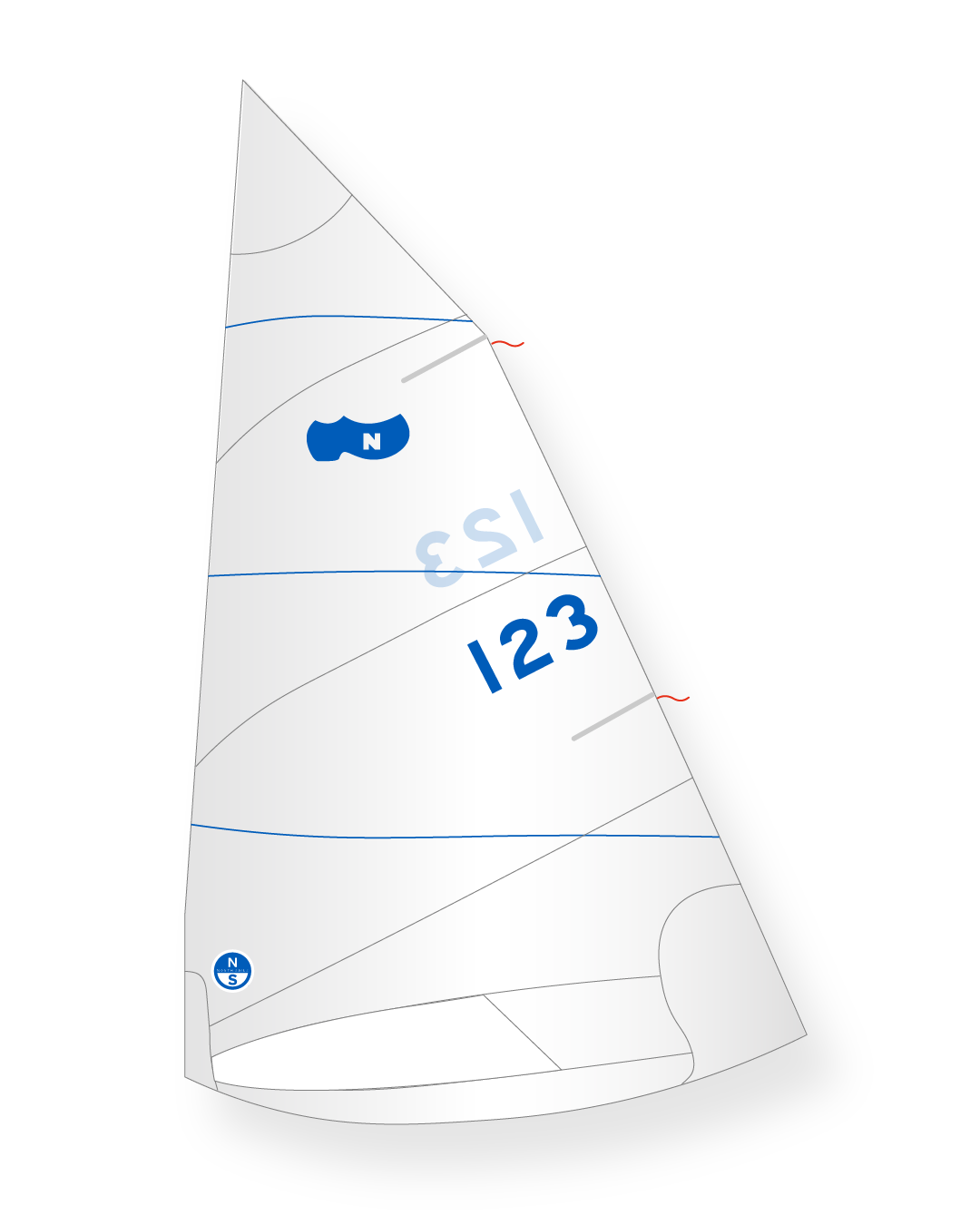 1 | White | North Sails Sabot T-5 Mainsail