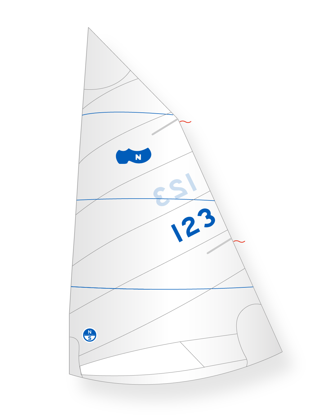 1 | White | North Sails Sabot T-6 Mainsail