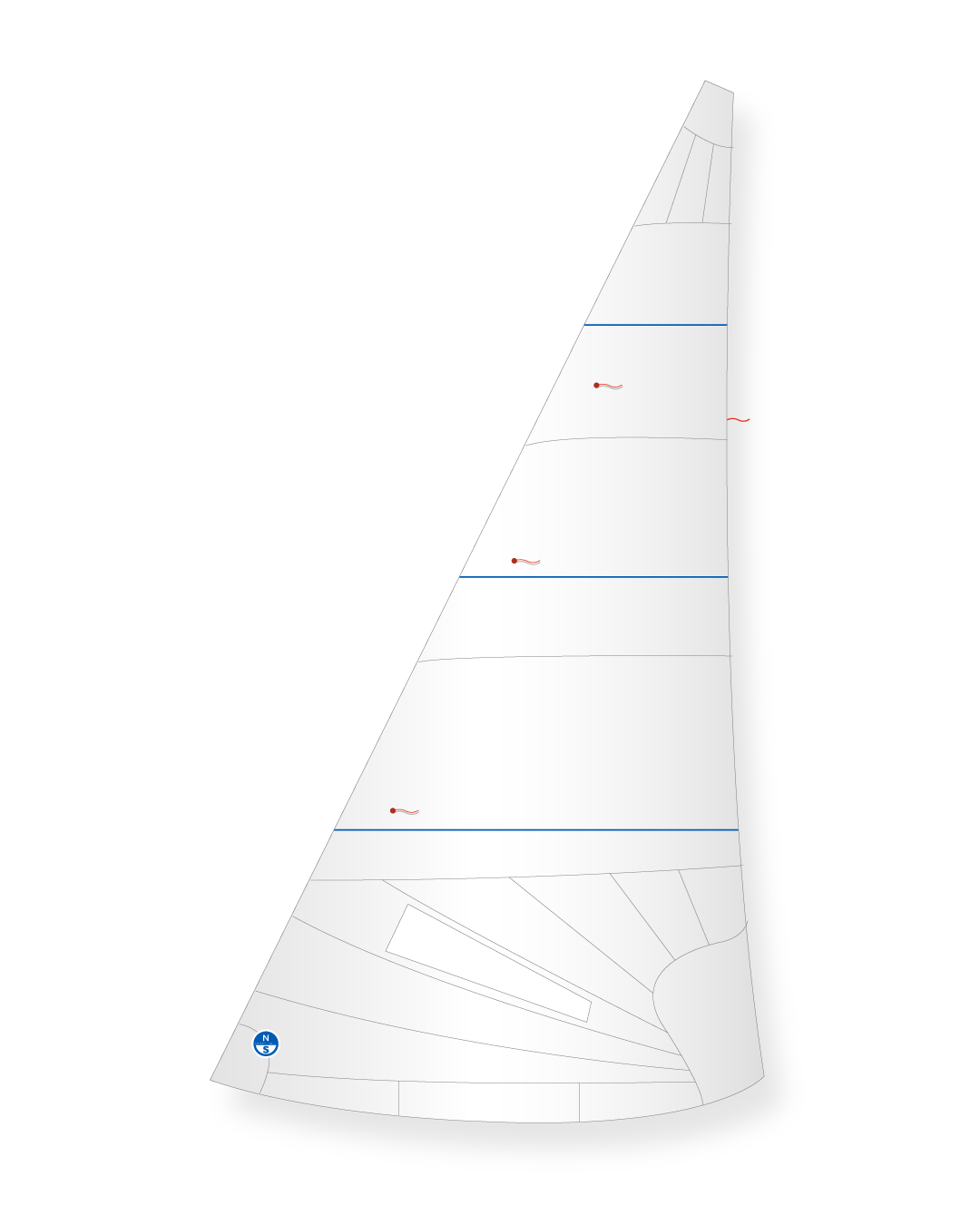 1 | White | North Sails Salcombe Yawl Jib