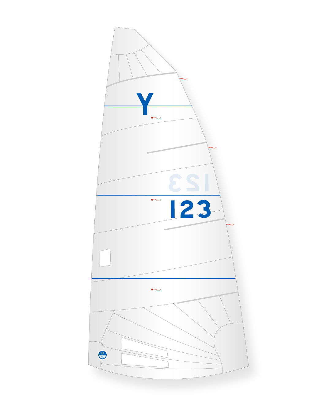 1 | White | North Sails Salcombe Yawl Mainsail