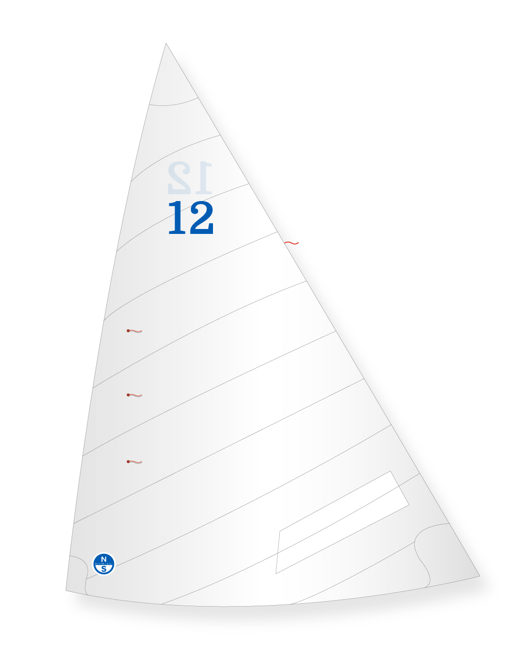 1 | White | North Sails Seabird Half Rater Mainsail