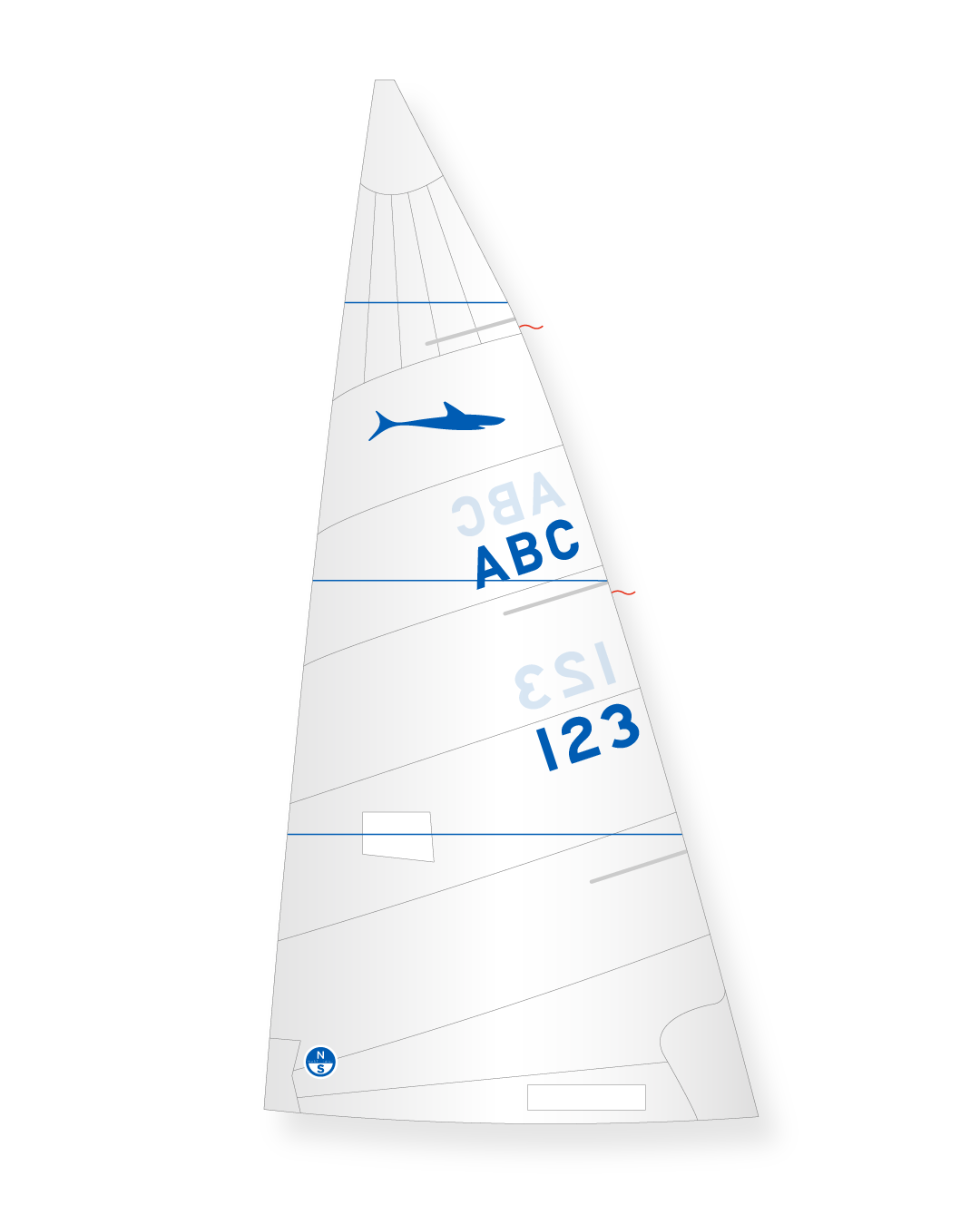 1 | White | North Sails Shark 26 Mainsail