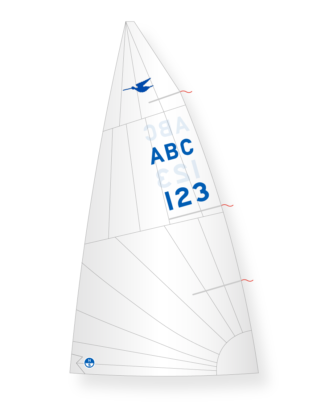 1 | White | North Sails Snipe PR-3 Mainsail
