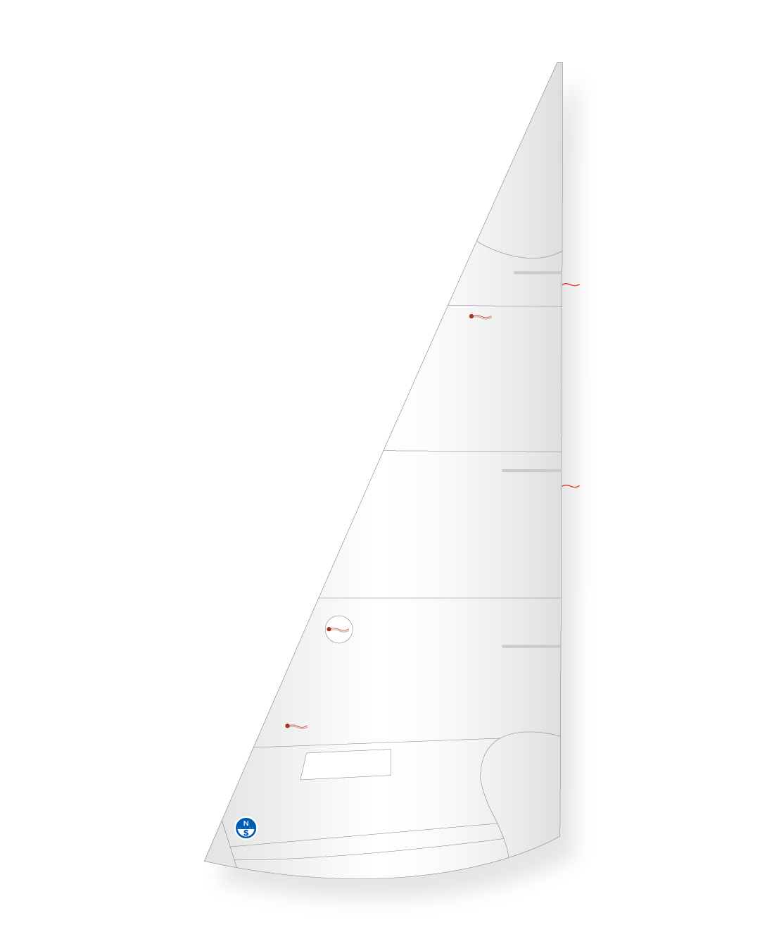 1 | White | North Sails Sonar Blue Ribbon Jib