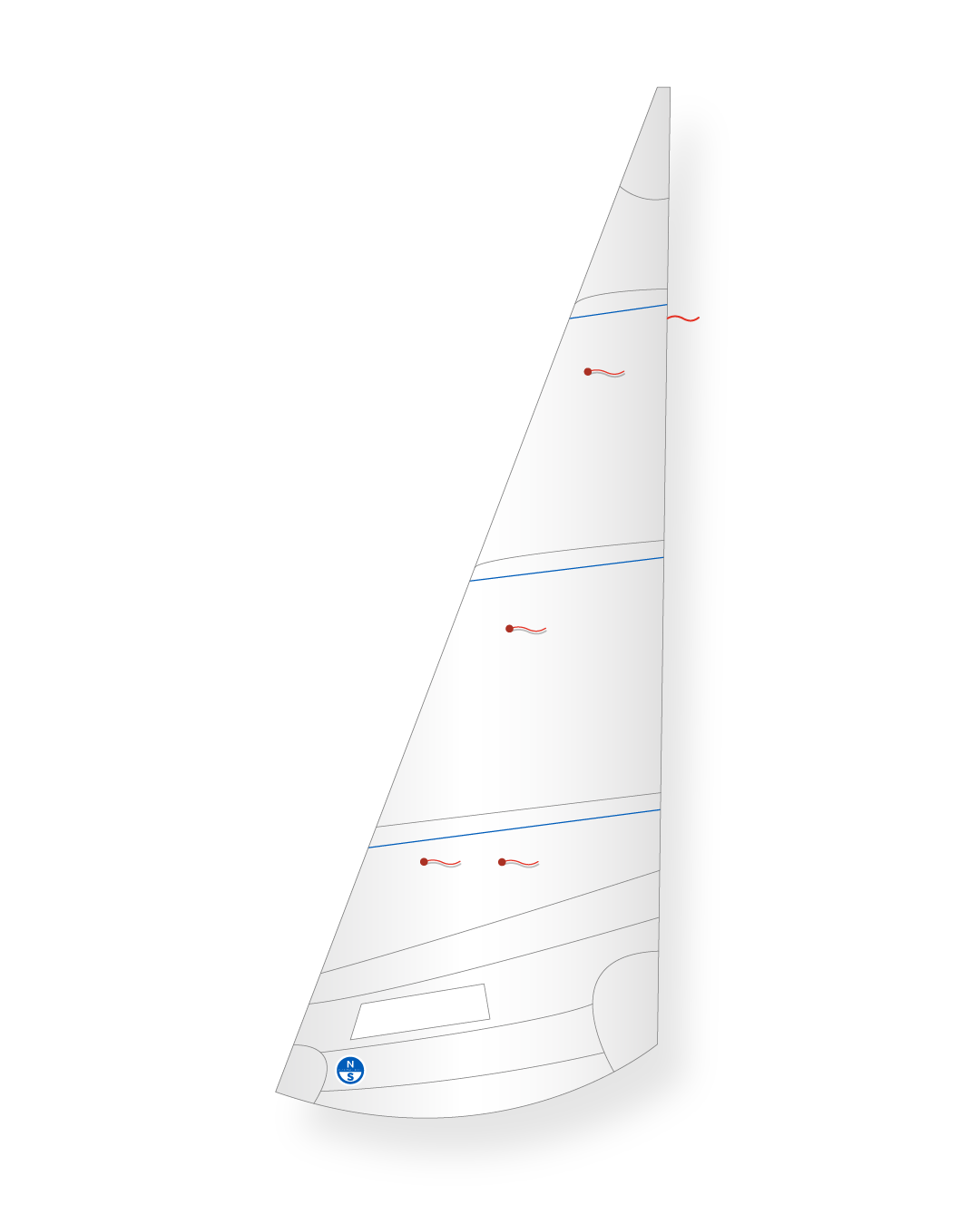 1 | White | North Sails Spencer Jollyboat Jib