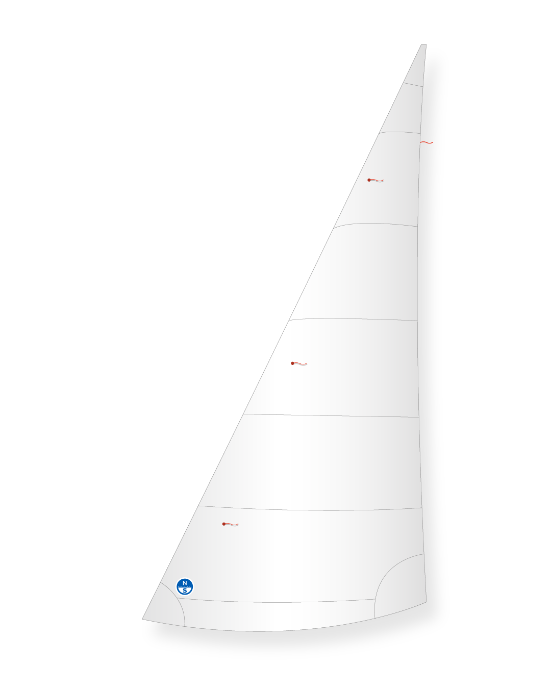 1 |White | North Sails V-3000 Jib