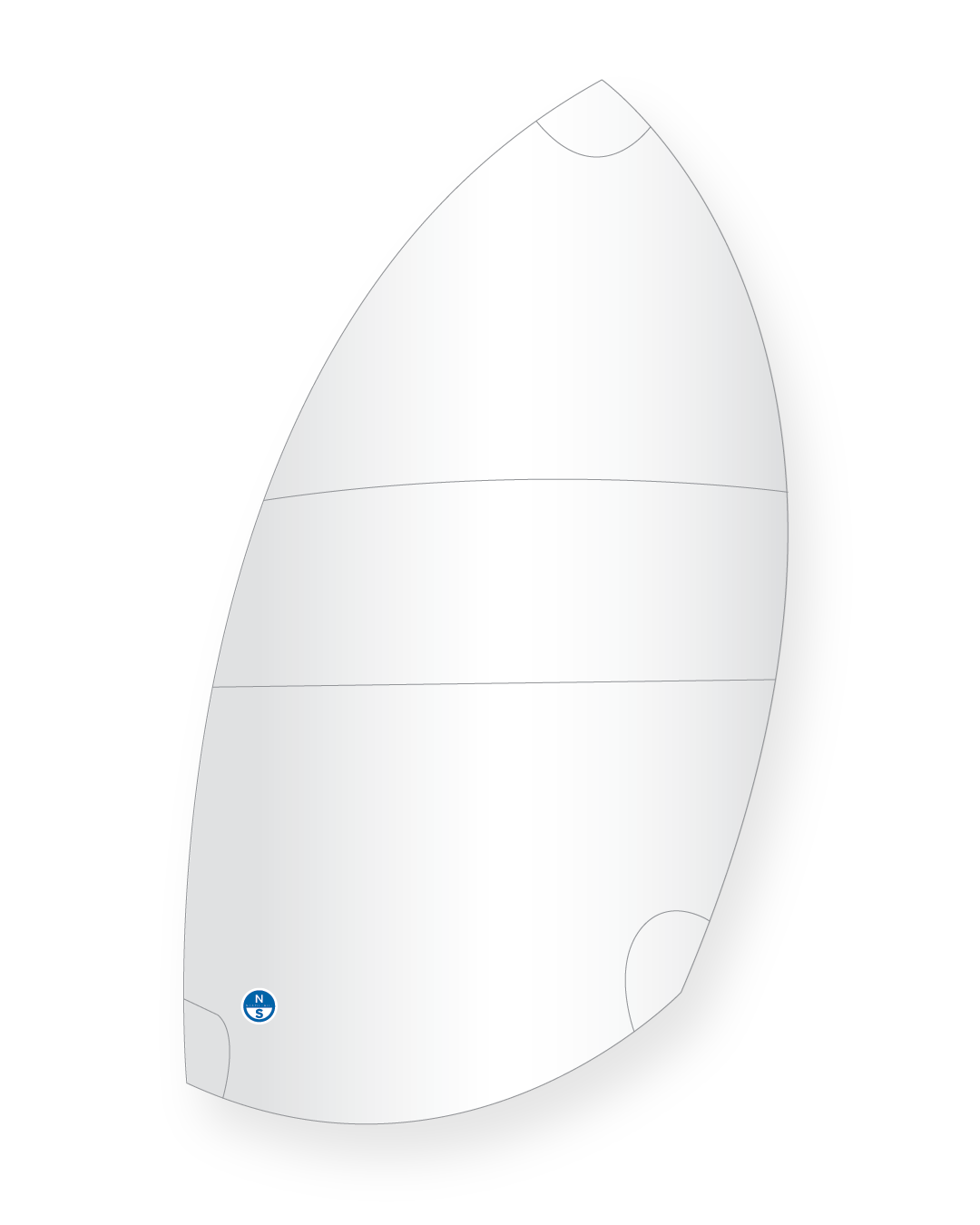 1 | White | North Sails VX One Design Asymmetric