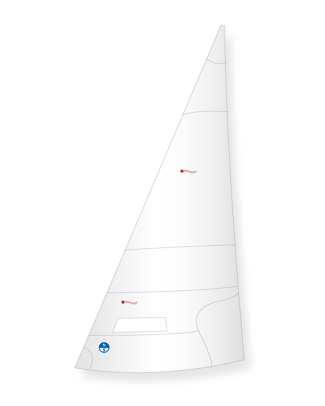 1 | White | North Sails Wayfarer Jib