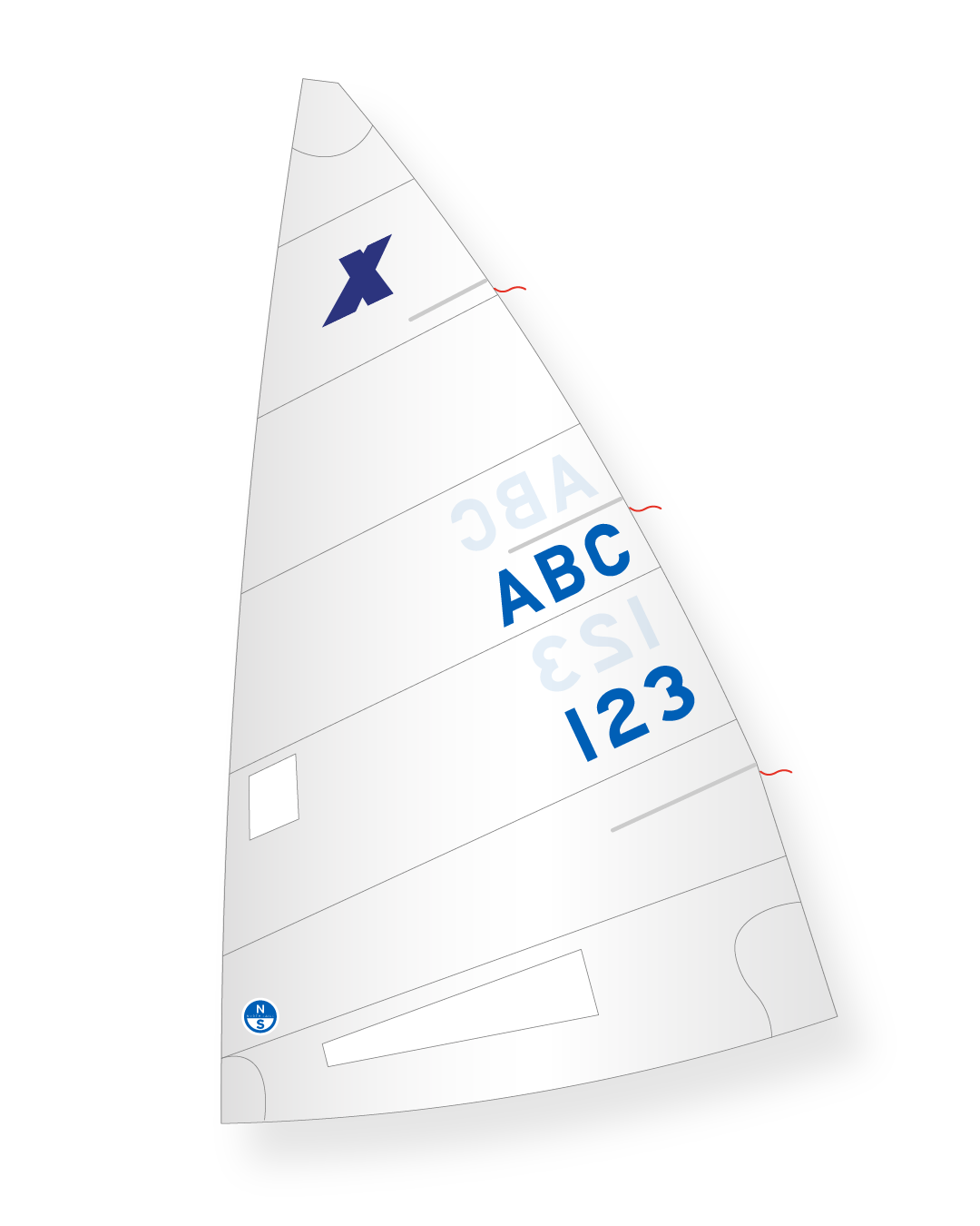 1 | White | North Sails X Boat Powerzone Mainsail