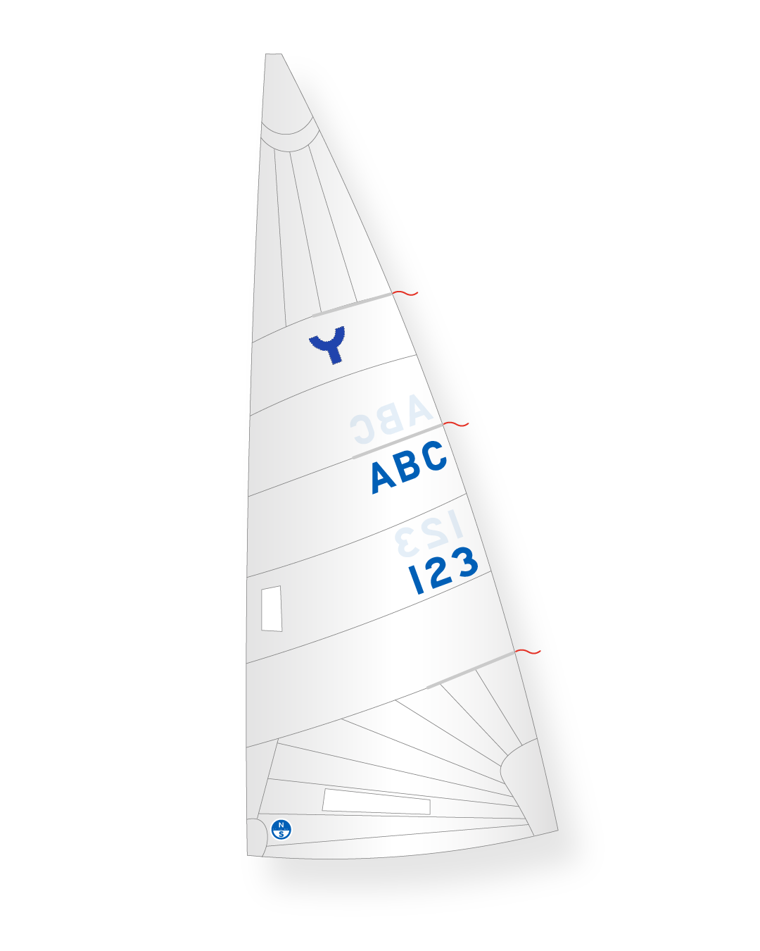 1 | White | North Sails Yngling Mainsail
