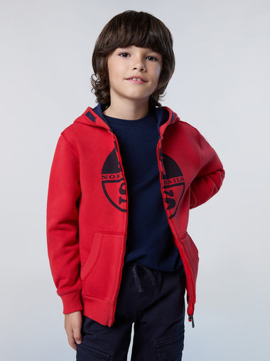 2 | Red lava | hooded-full-zip-sweatshirt-with-graphic-794429