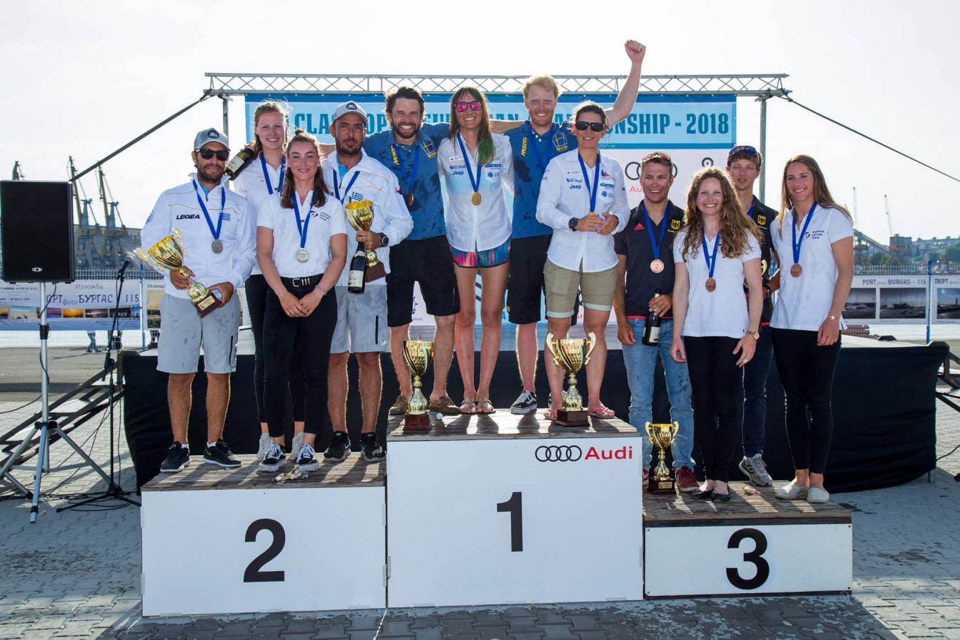 North-powered Teams Dominate 470 Europeans