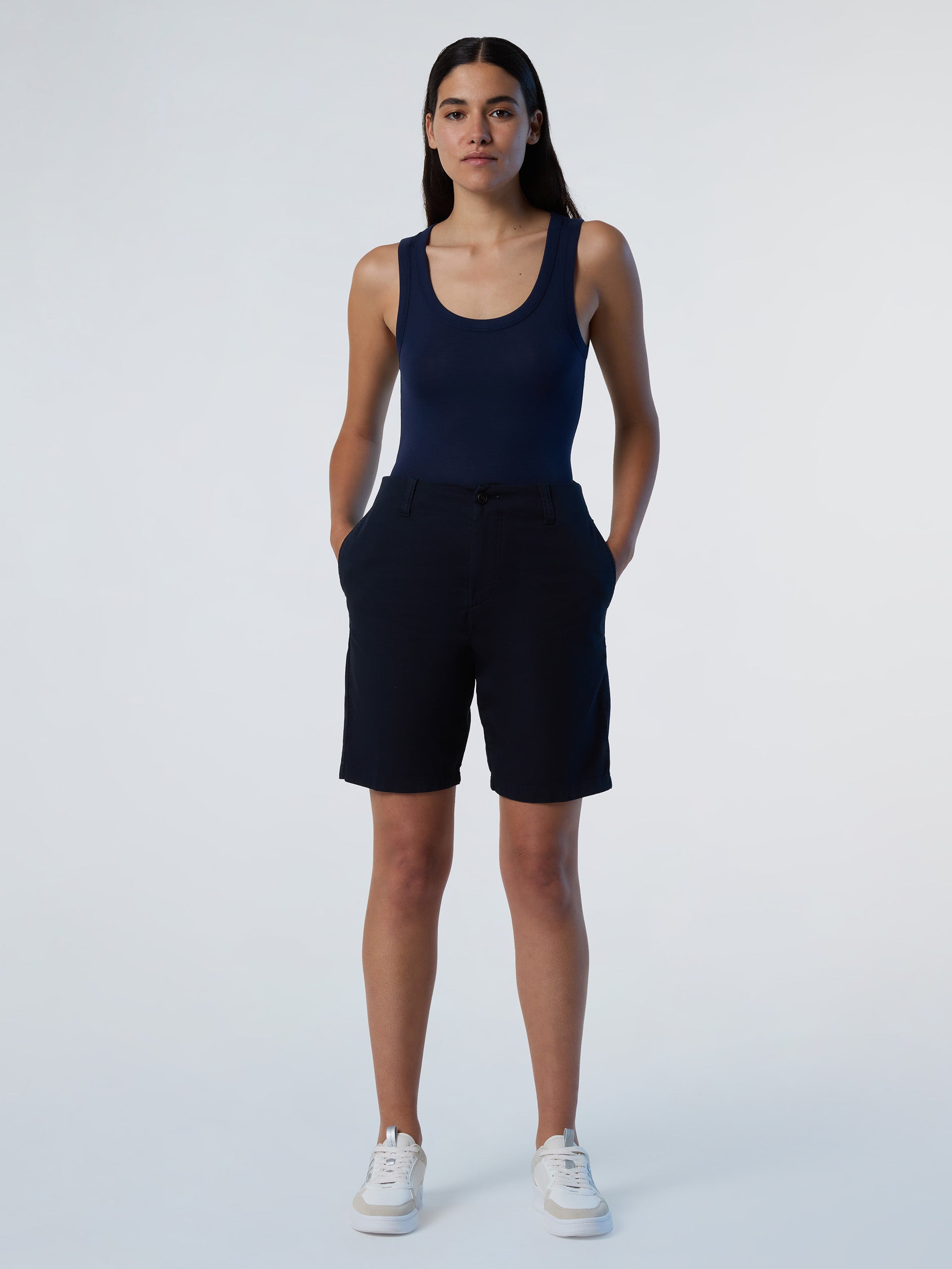 2 | Navy blue | slim-fit-chino-short-trouser-074775