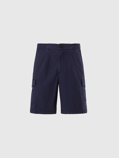 hover | Navy blue | elastic-wasit-cargo-short-trouser-074779