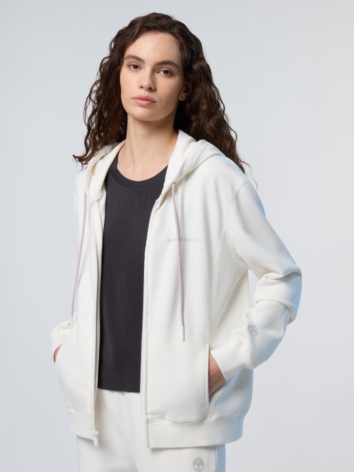 Zip hoodie with North Sails print | North Sails
