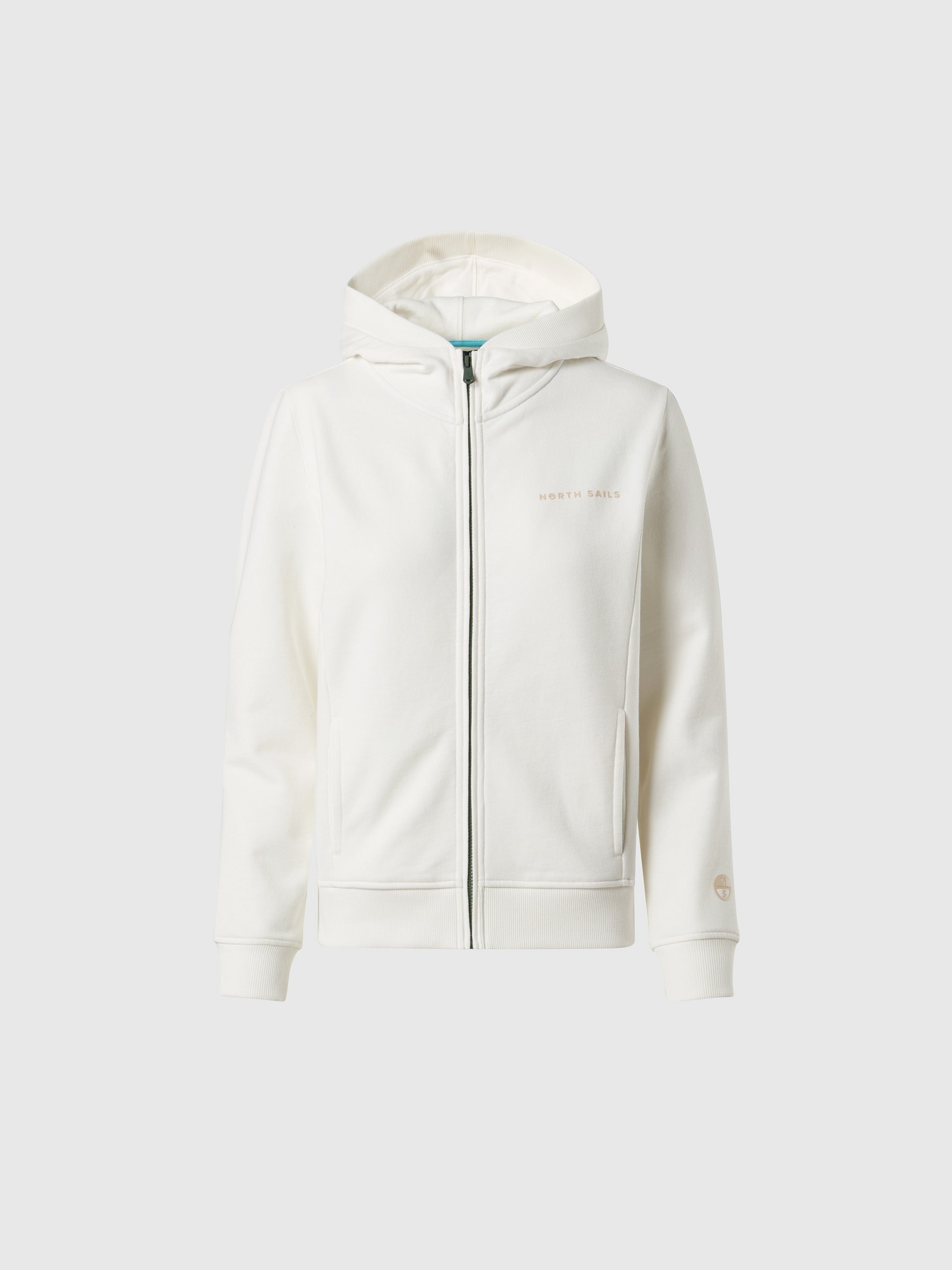 hover | Winter white | hooded-full-zip-sweater-wlogo-091186