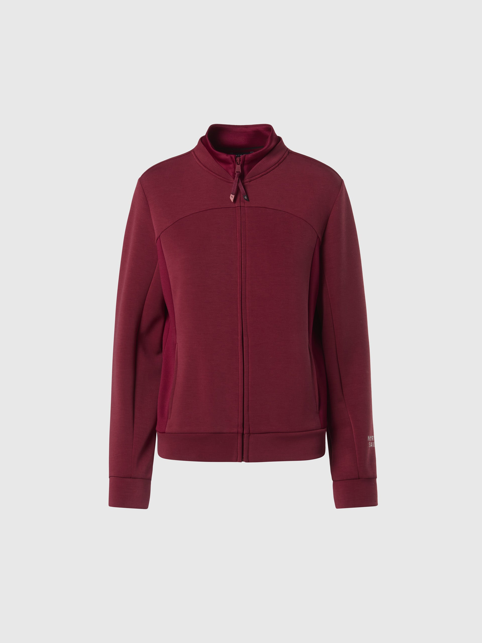 hover | Deep red | full-zip-sweater-wlogo-091192
