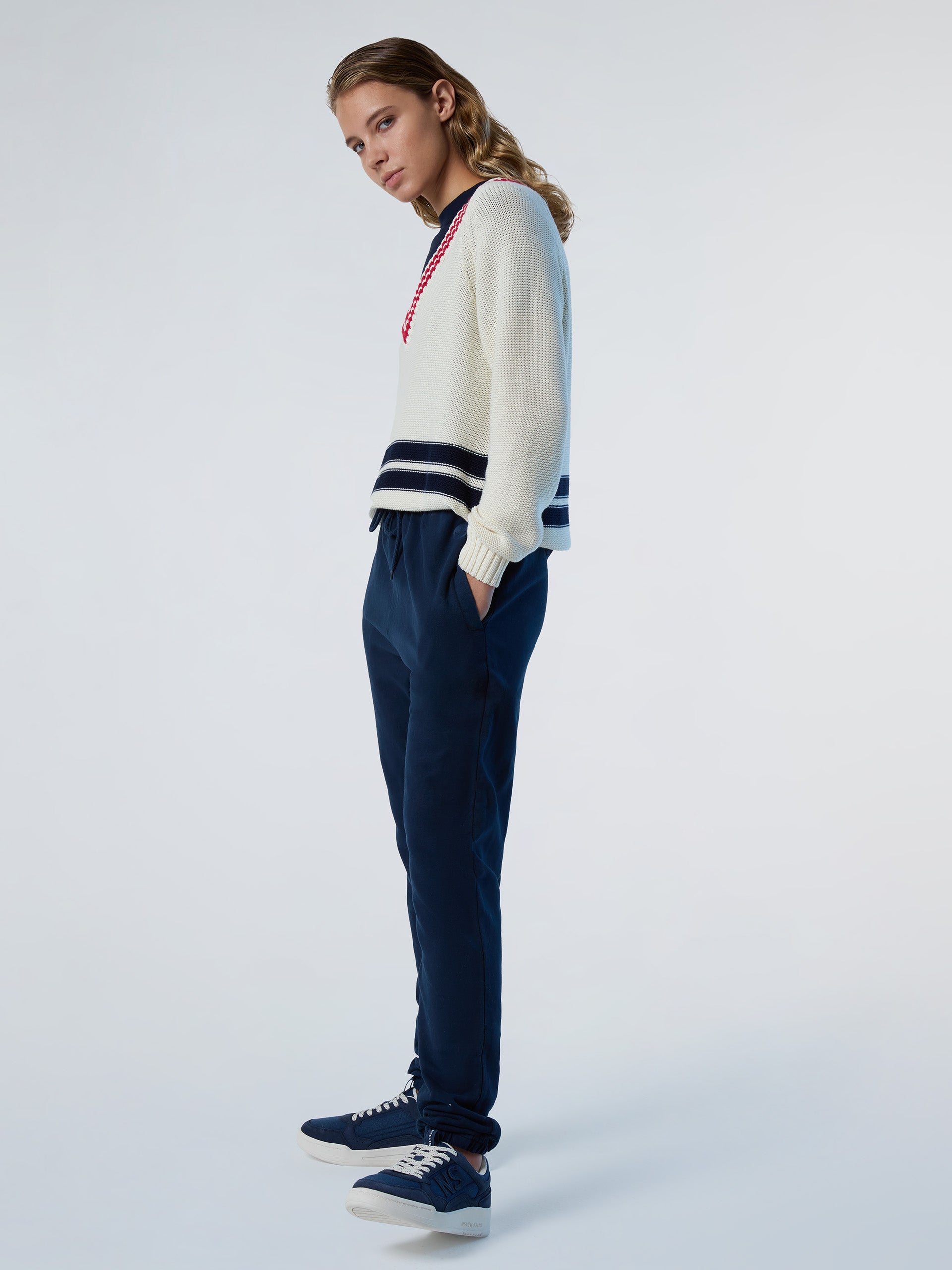 5 | Marshmallow | v-neck-knitwear-5gg-095471