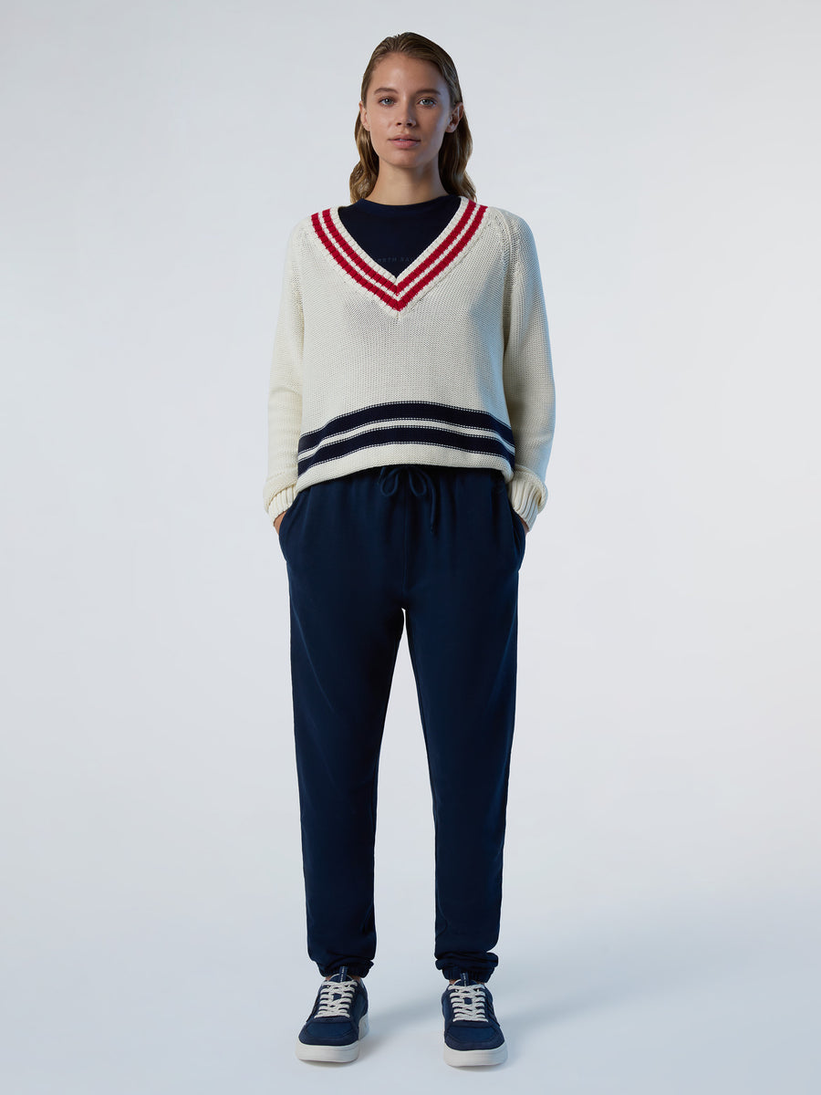 8 | Marshmallow | v-neck-knitwear-5gg-095471