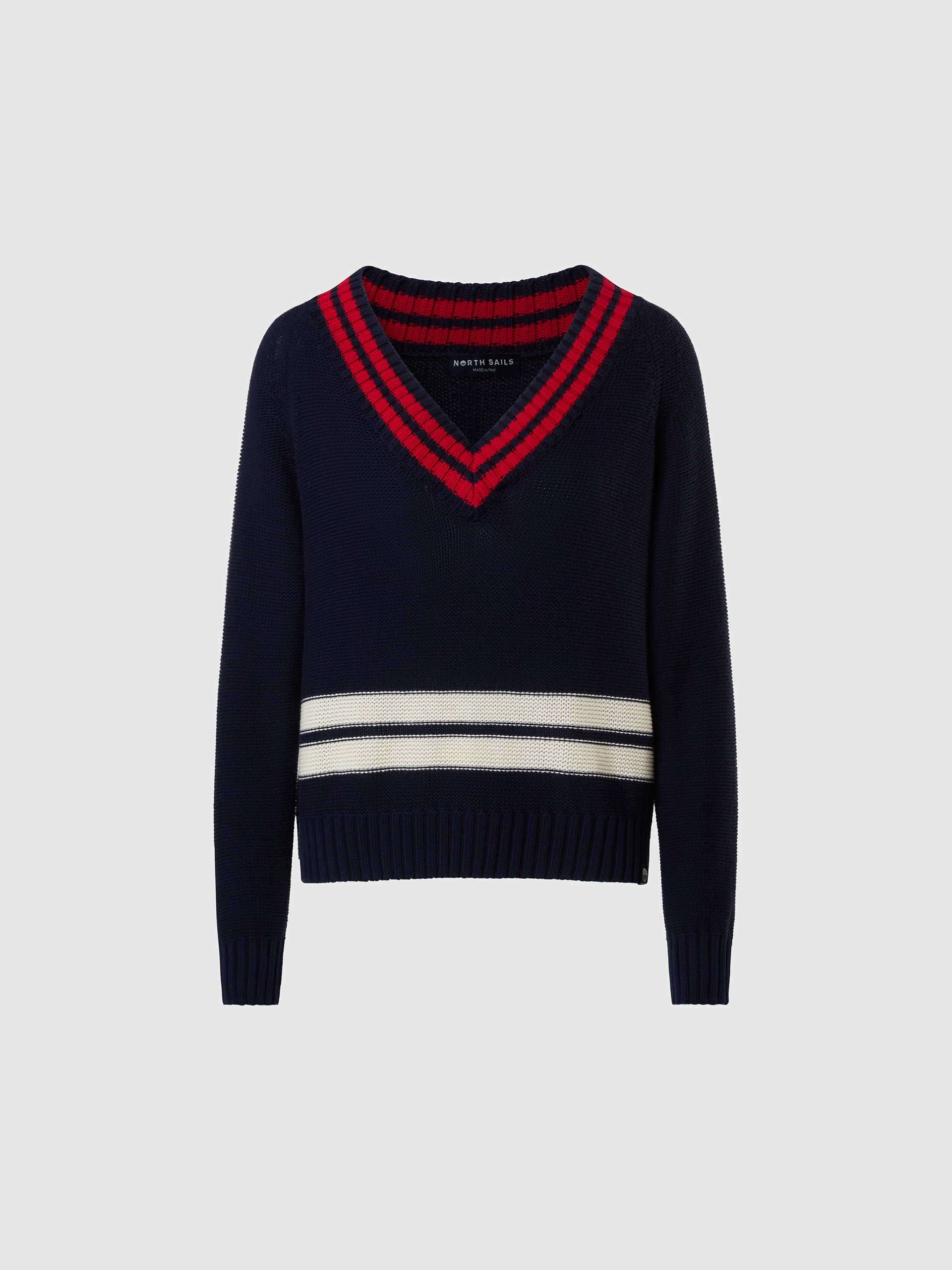 hover | Navy blue | v-neck-knitwear-5gg-095471