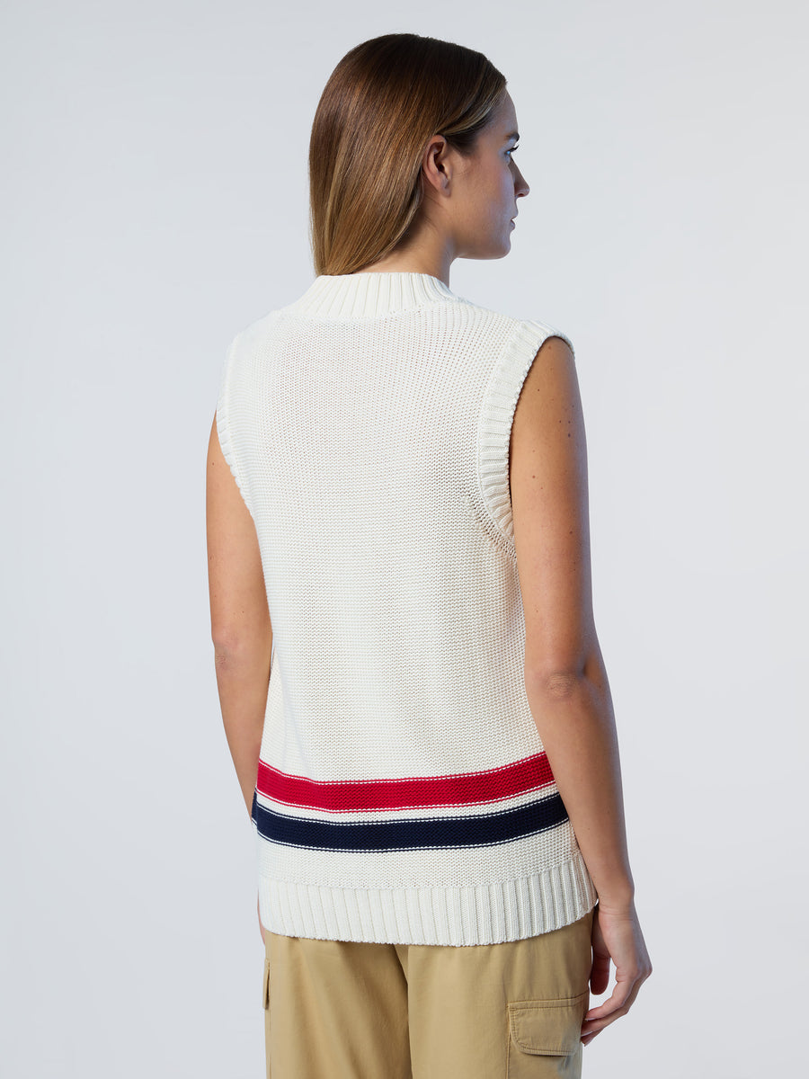 4 | Marshmallow | v-neck-vest-knitwear-5gg-095472