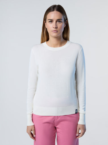 1 | Marshmallow | crewneck-knitwear-14gg-095475