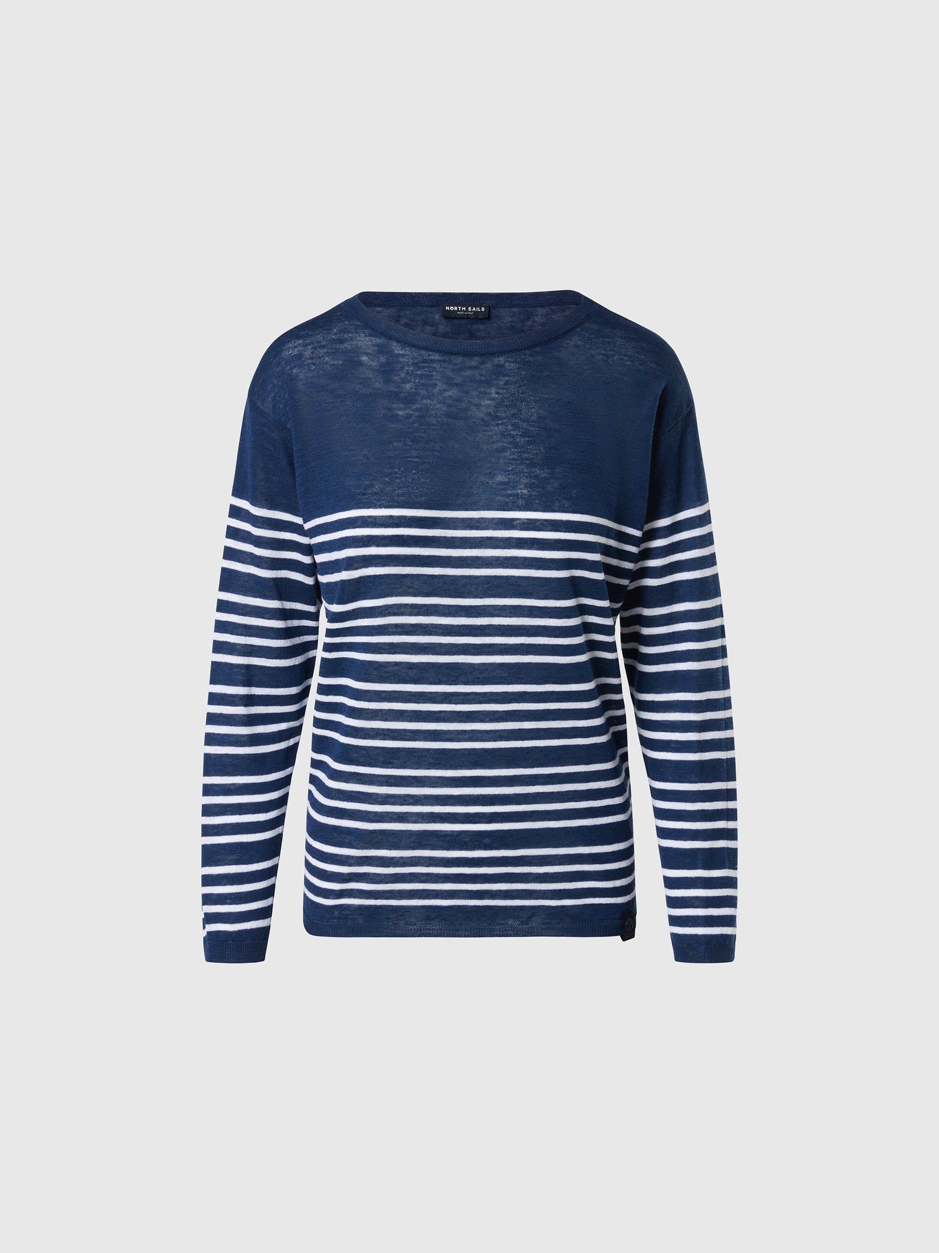 hover | Navy blue | crewneck-14gg-knitwear-095502