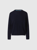 hover | Navy blue | crewneck-12gg-knitwear-095510