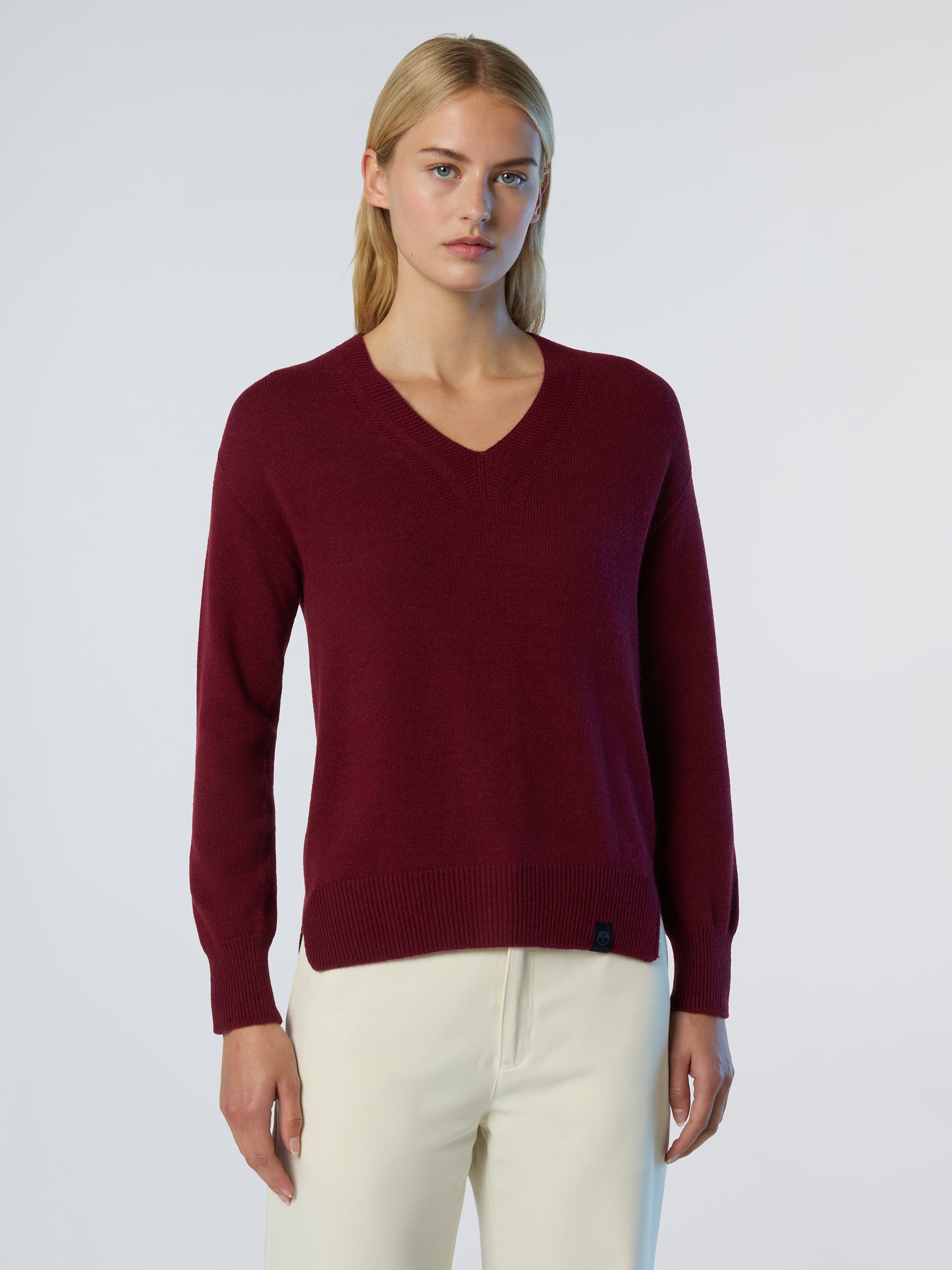 1 | Deep red | v-neck-7gg-knitwear-095511