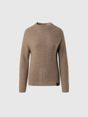 hover | Fossil melange | mockneck-7gg-knitwear-095512