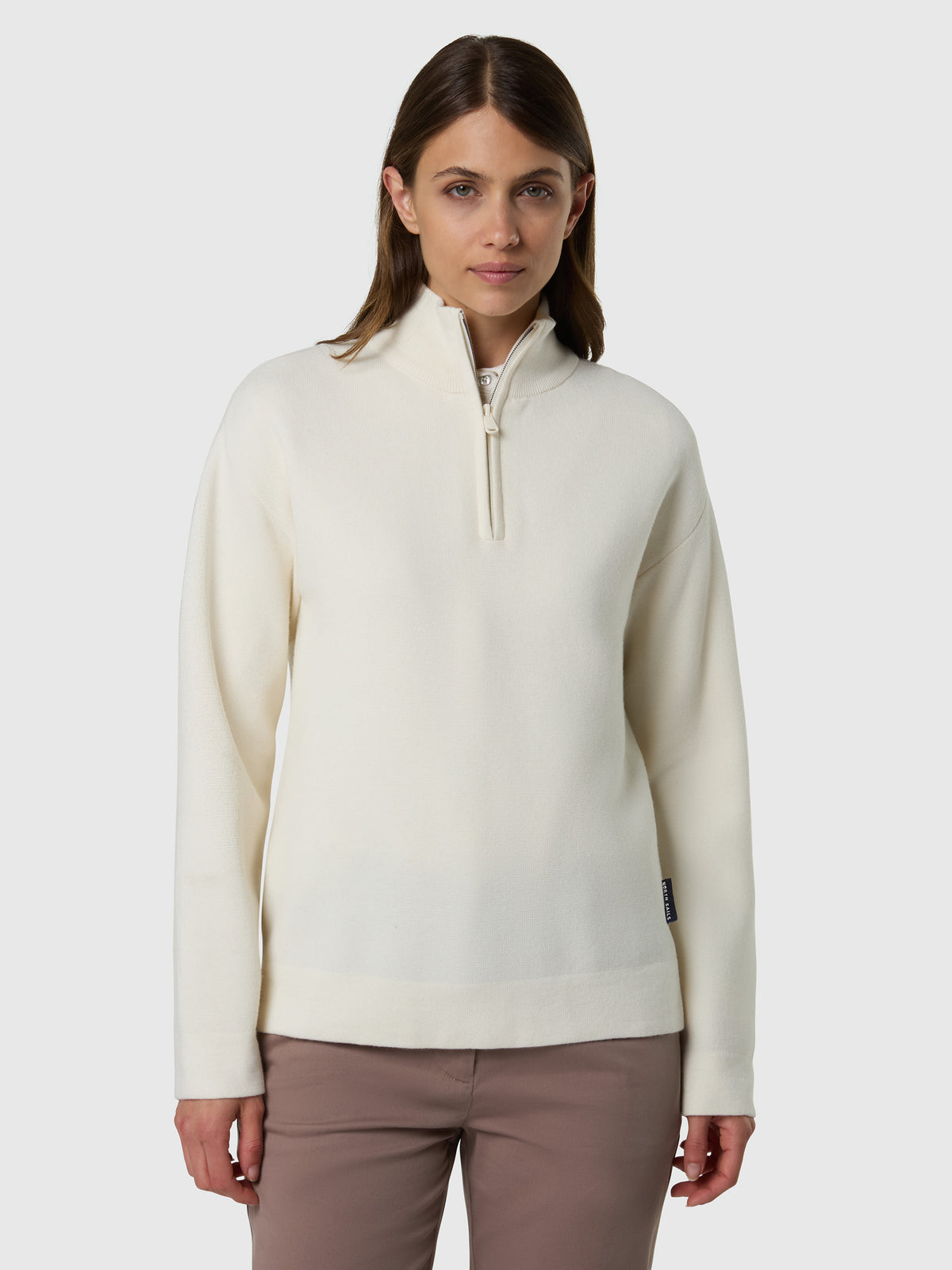 1 | Winter white | half-zip-mock-14gg-knitwear-095556